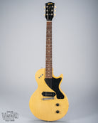 Front of 1956 Gibson Les Paul TV Model guitar p90 headstock fretboard logo