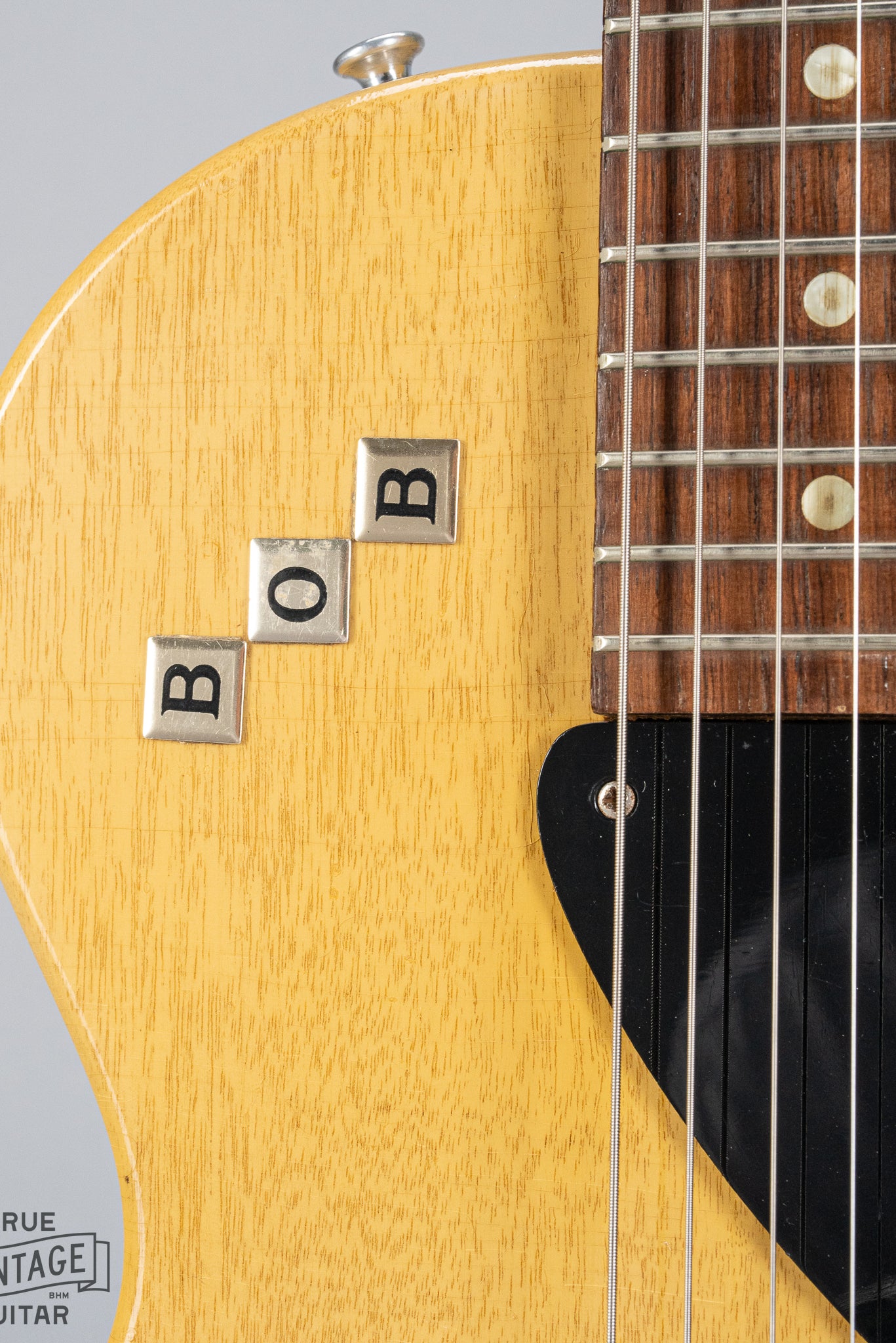 Gibson Les Paul TV Model guitar strap button custom stickers