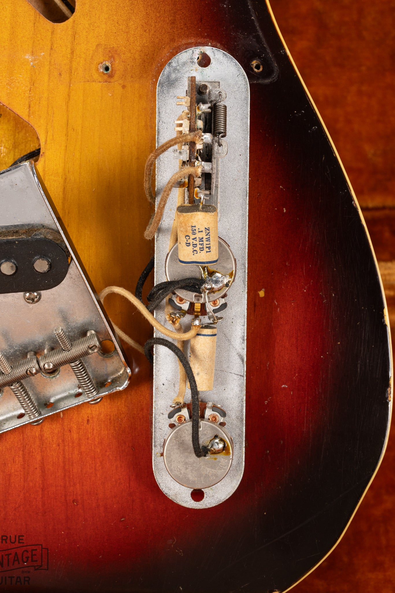 1959 Fender Custom Telecaster Sunburst pots, wiring, solder