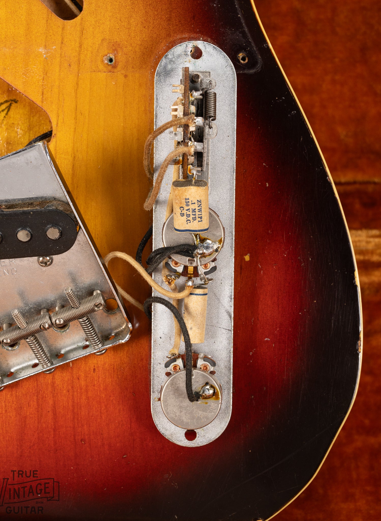 1959 Fender Custom Telecaster Sunburst pots, wiring, solder