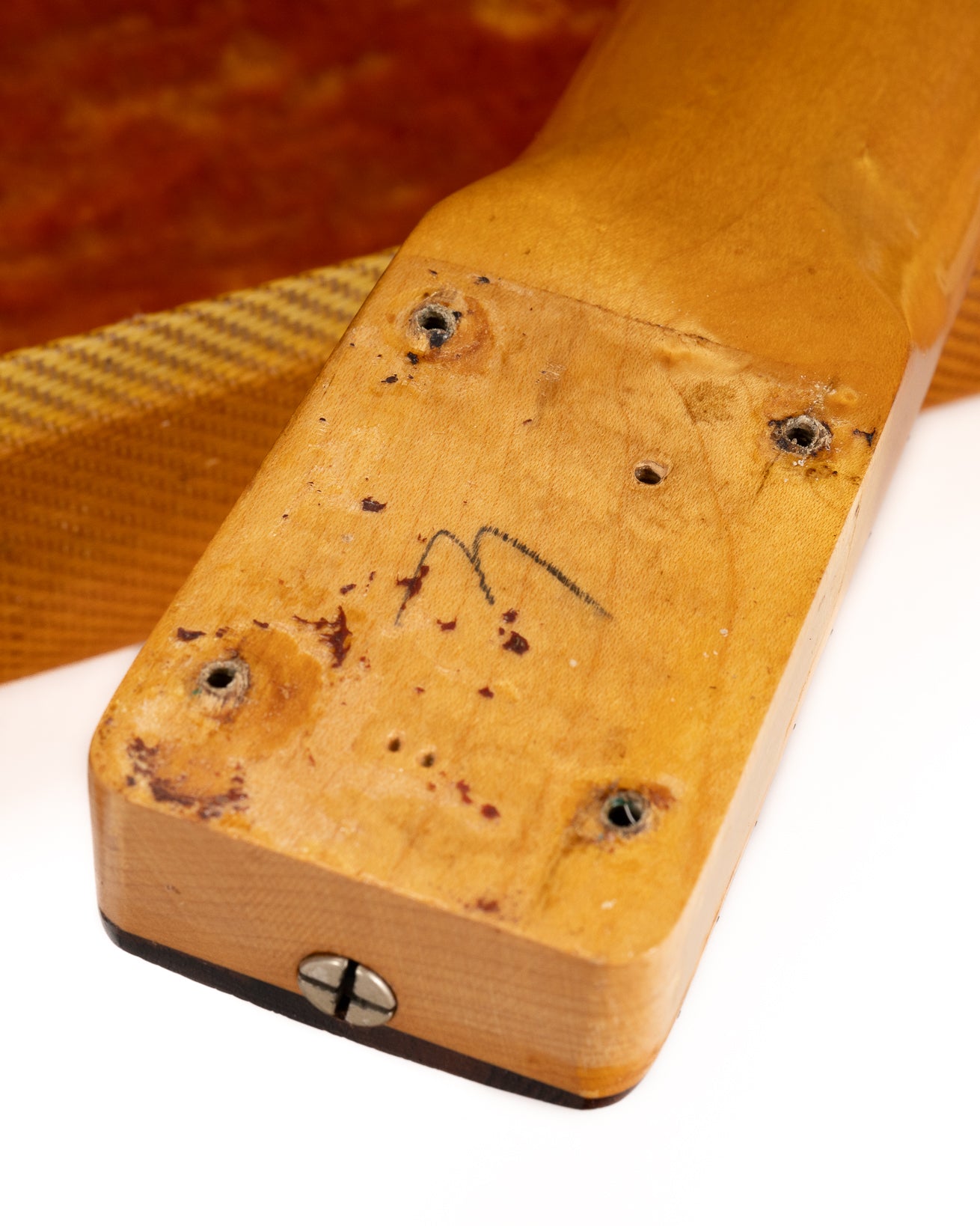 1959 Fender Custom Telecaster Sunburst Back of Neck Heel Joint