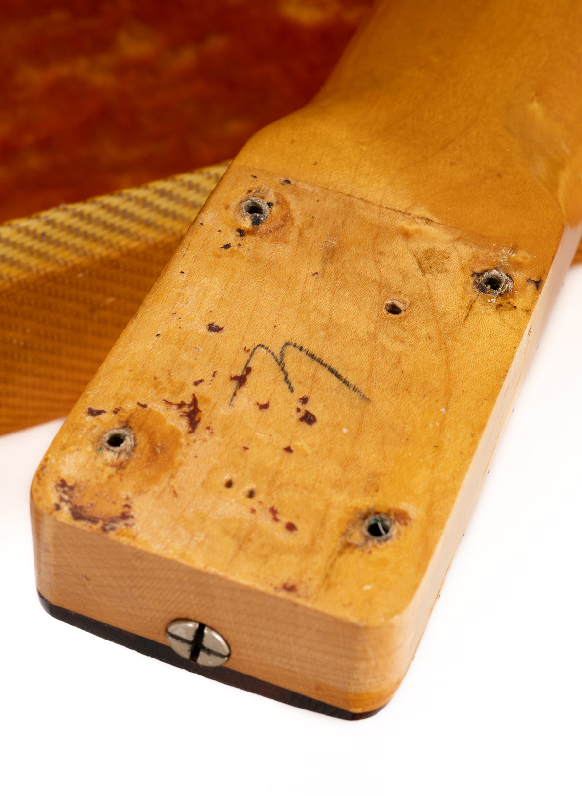 1959 Fender Custom Telecaster Sunburst Back of Neck Heel Joint