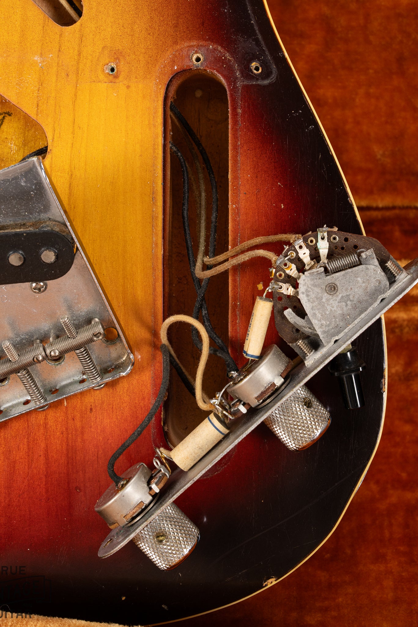 1959 Fender Custom Telecaster Sunburst Control Cavity