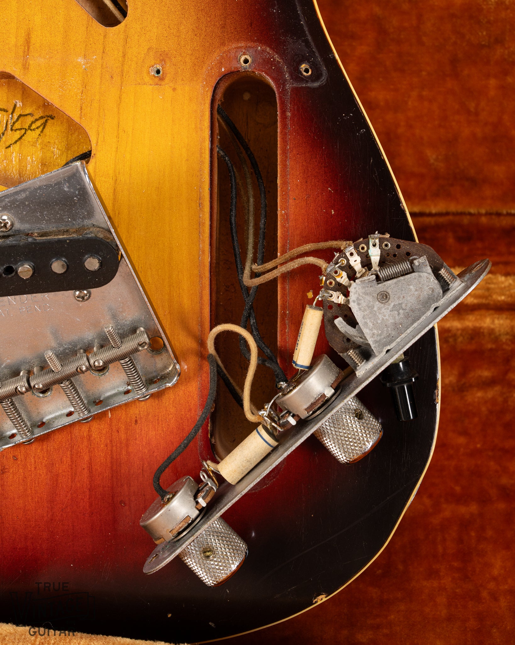 1959 Fender Custom Telecaster Sunburst Control Cavity