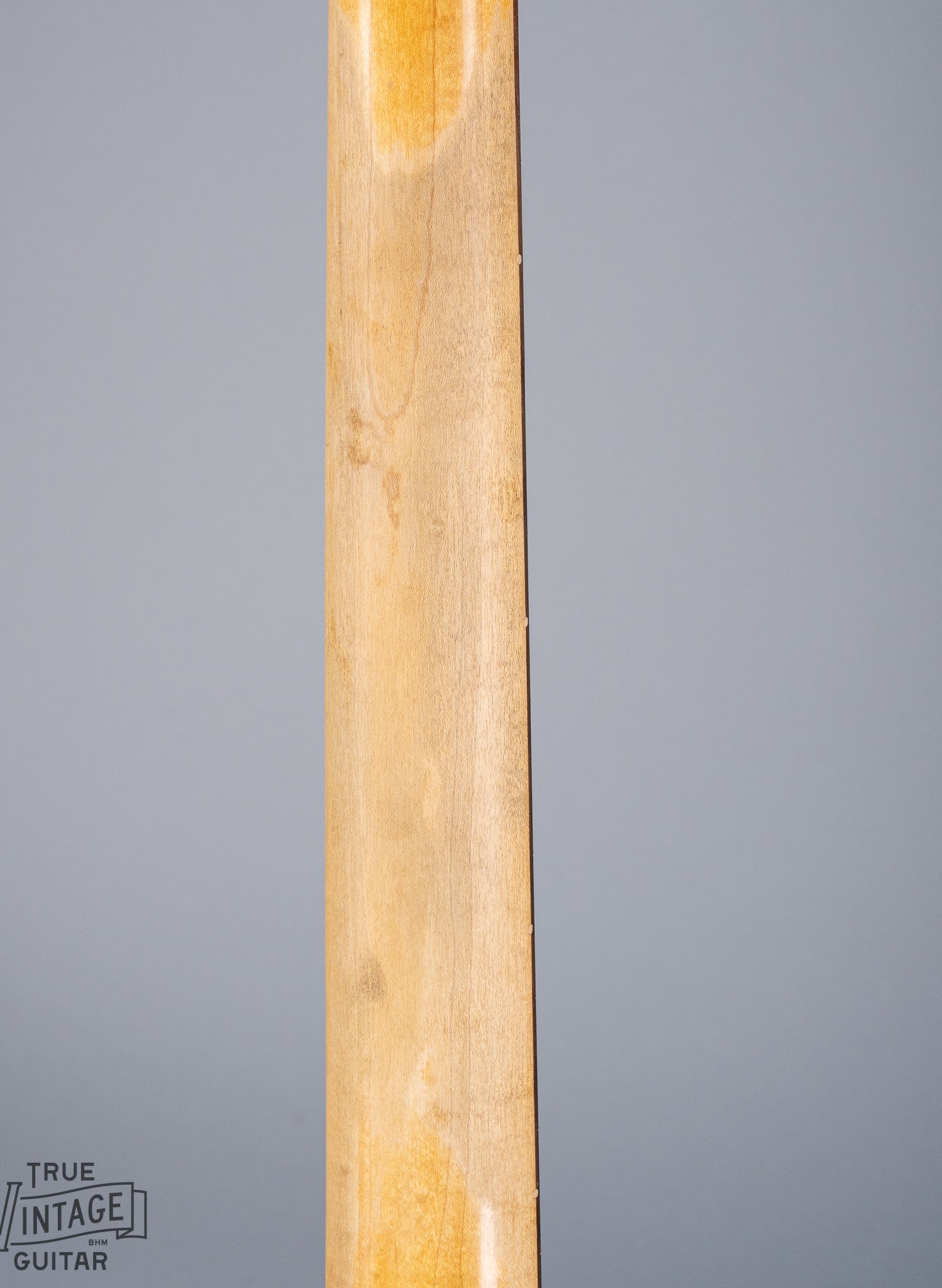 back of 1959 Fender Precision Bass P Bass Sunburst neck wear