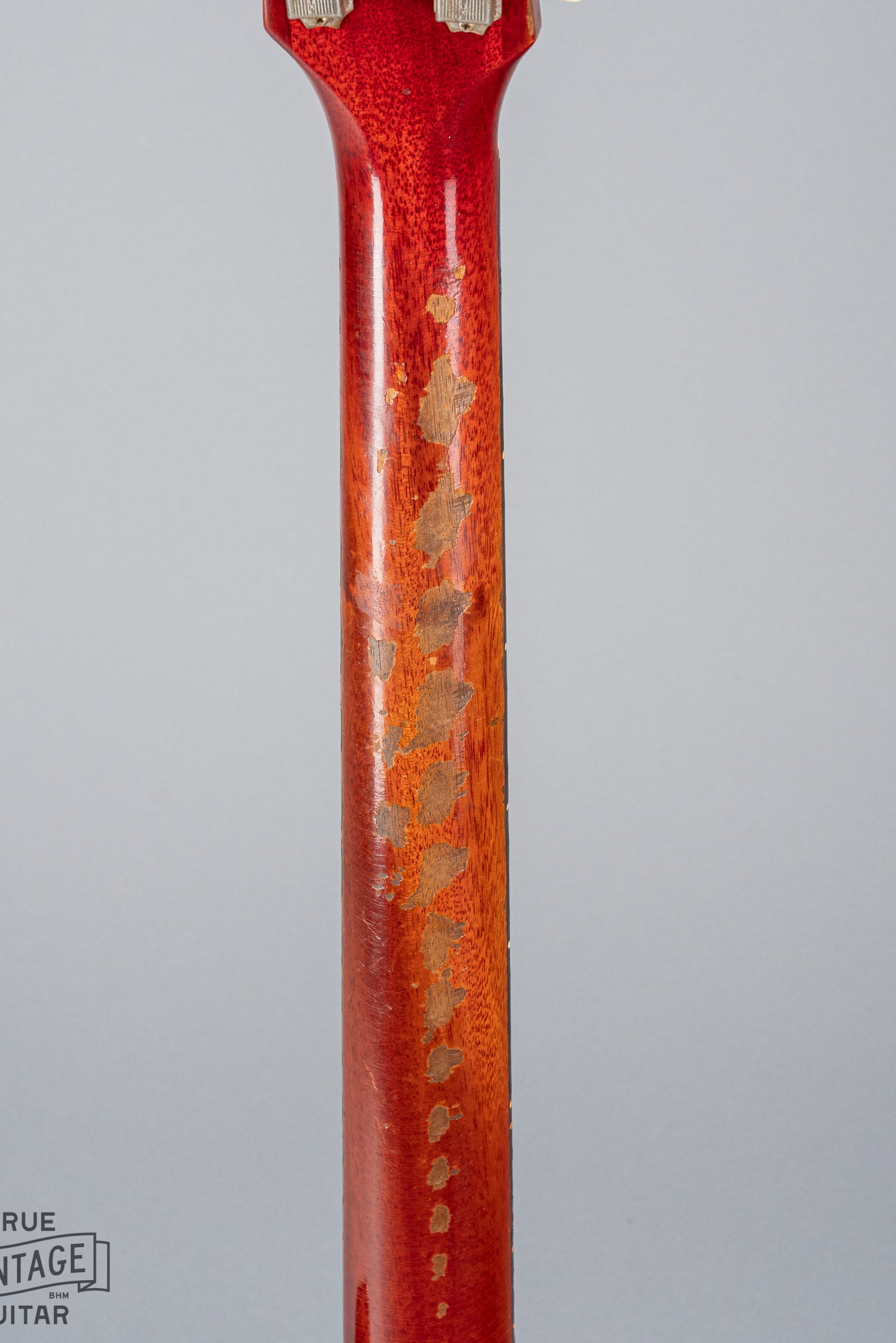 back of 1959 Gibson Les Paul Junior cherry guitar neck