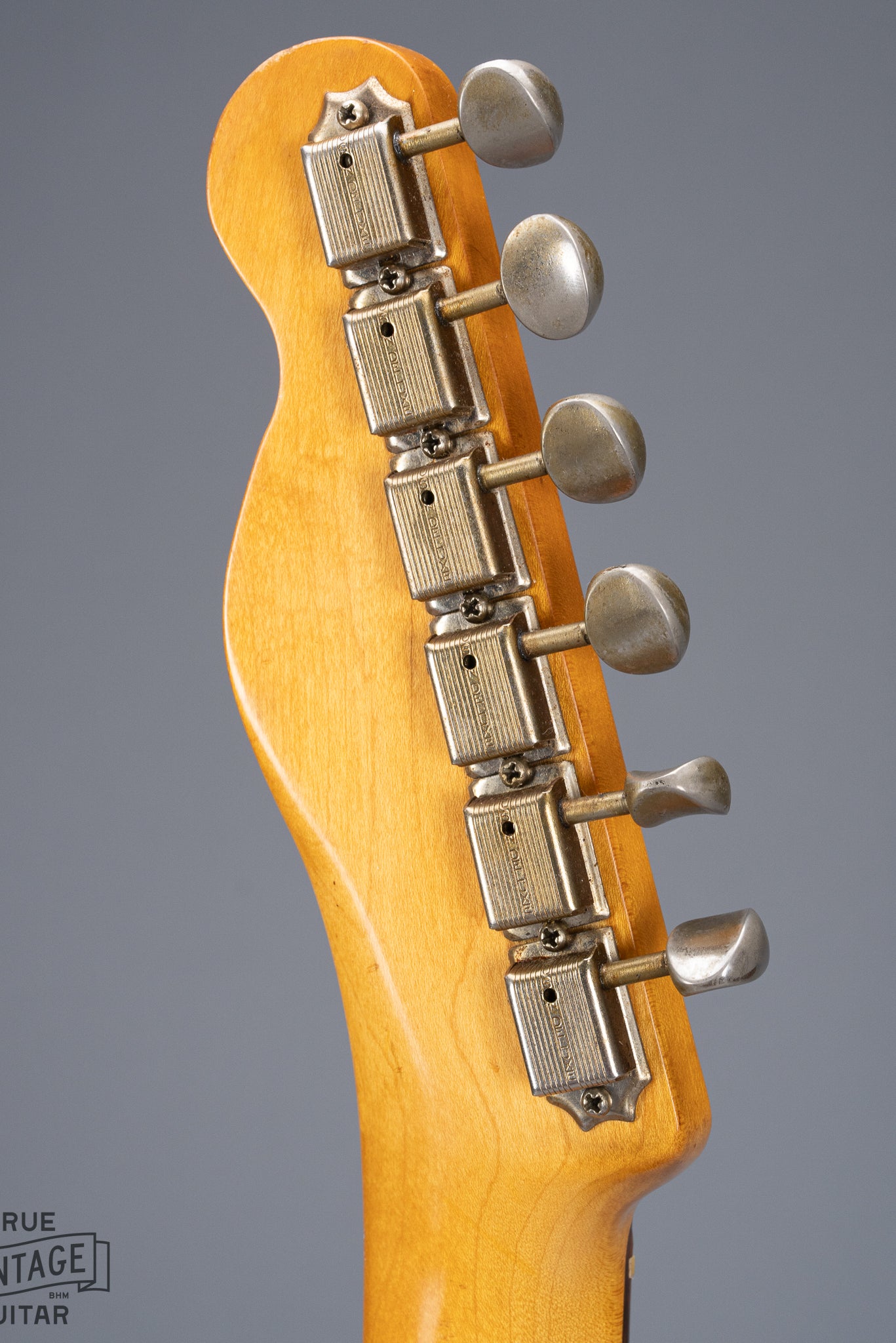 Back of 1959 Fender Telecaster Custom Sunburst Headstock