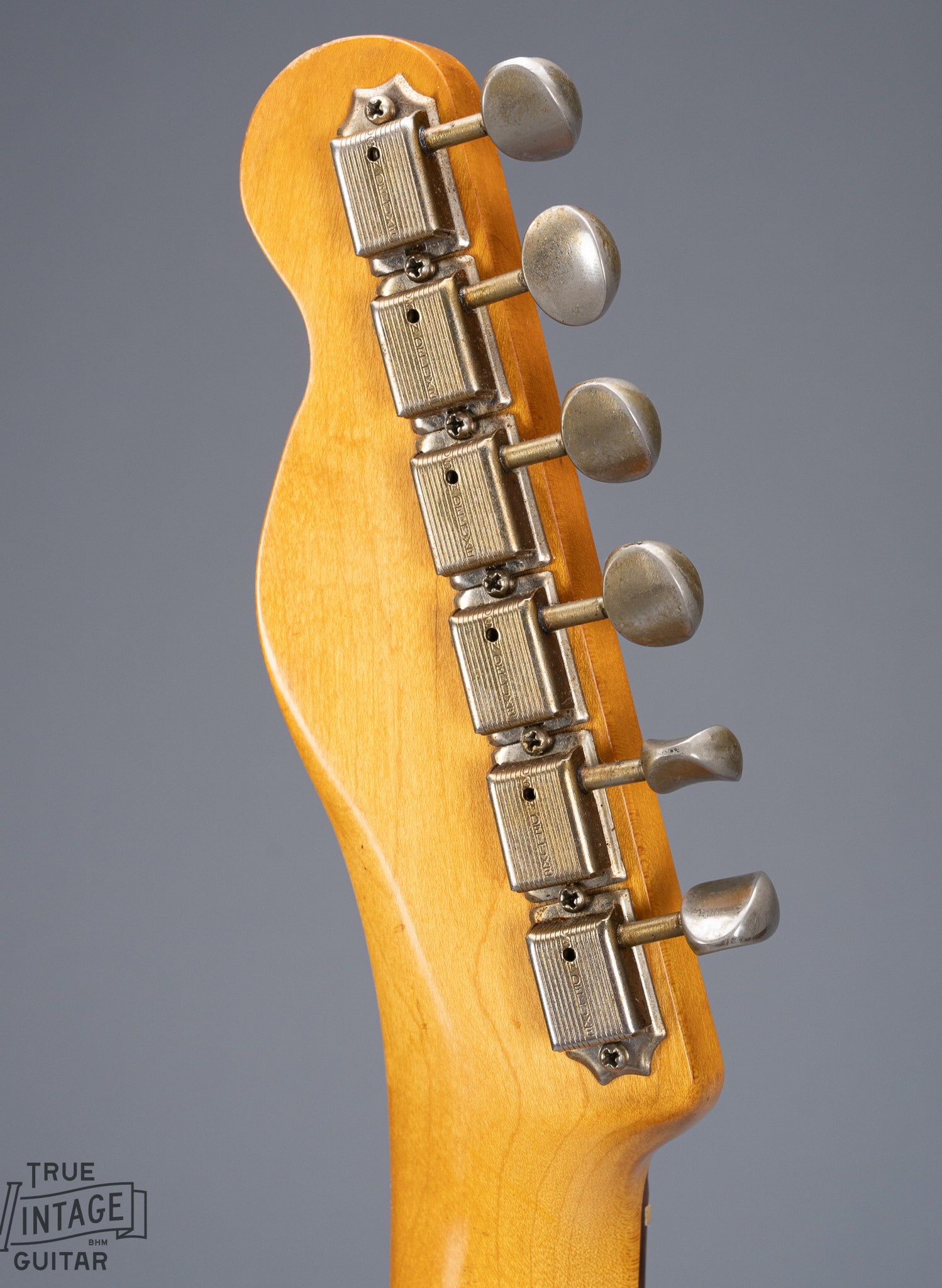 Back of 1959 Fender Telecaster Custom Sunburst Headstock