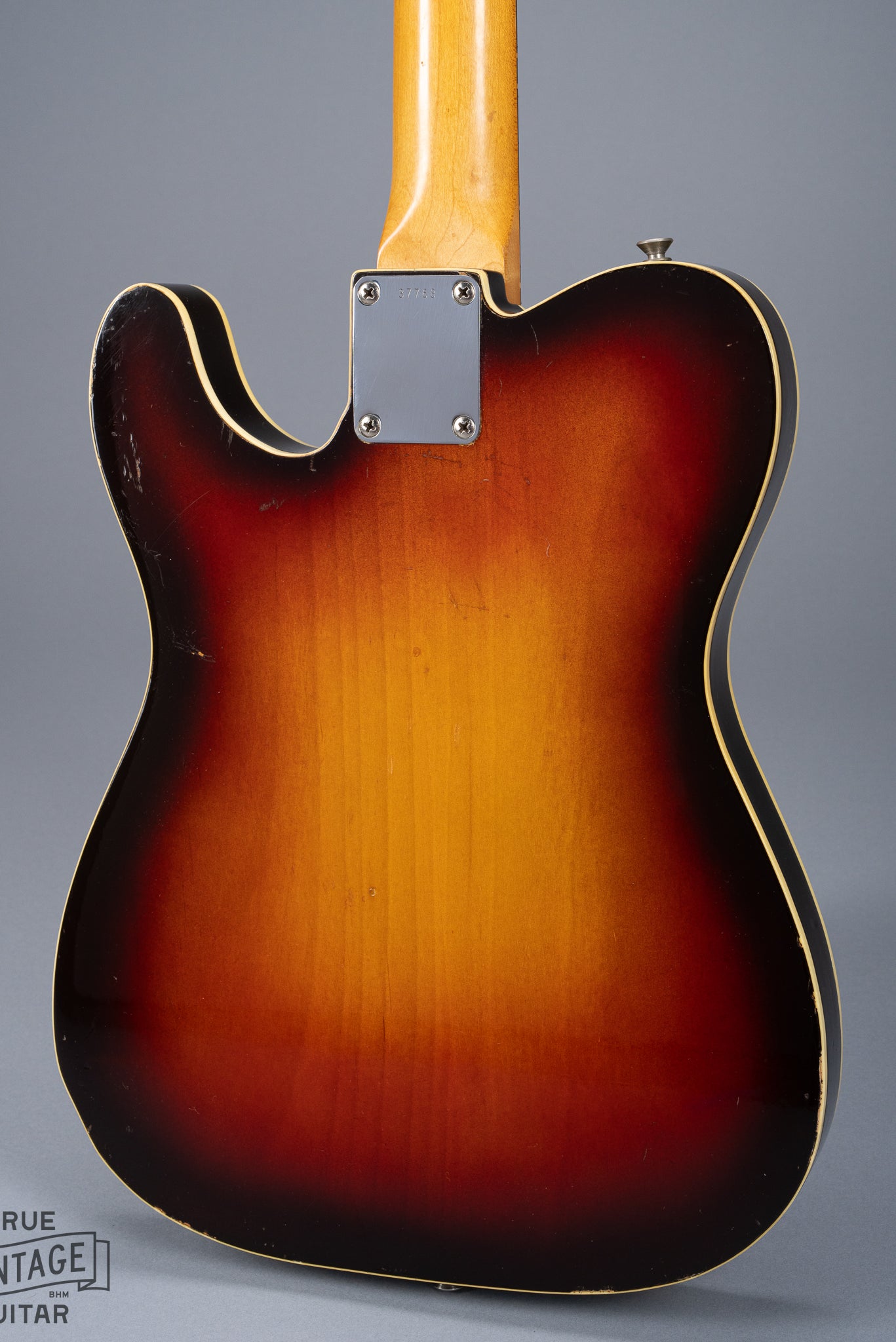 Back of 1959 Fender Telecaster Custom Sunburst Body