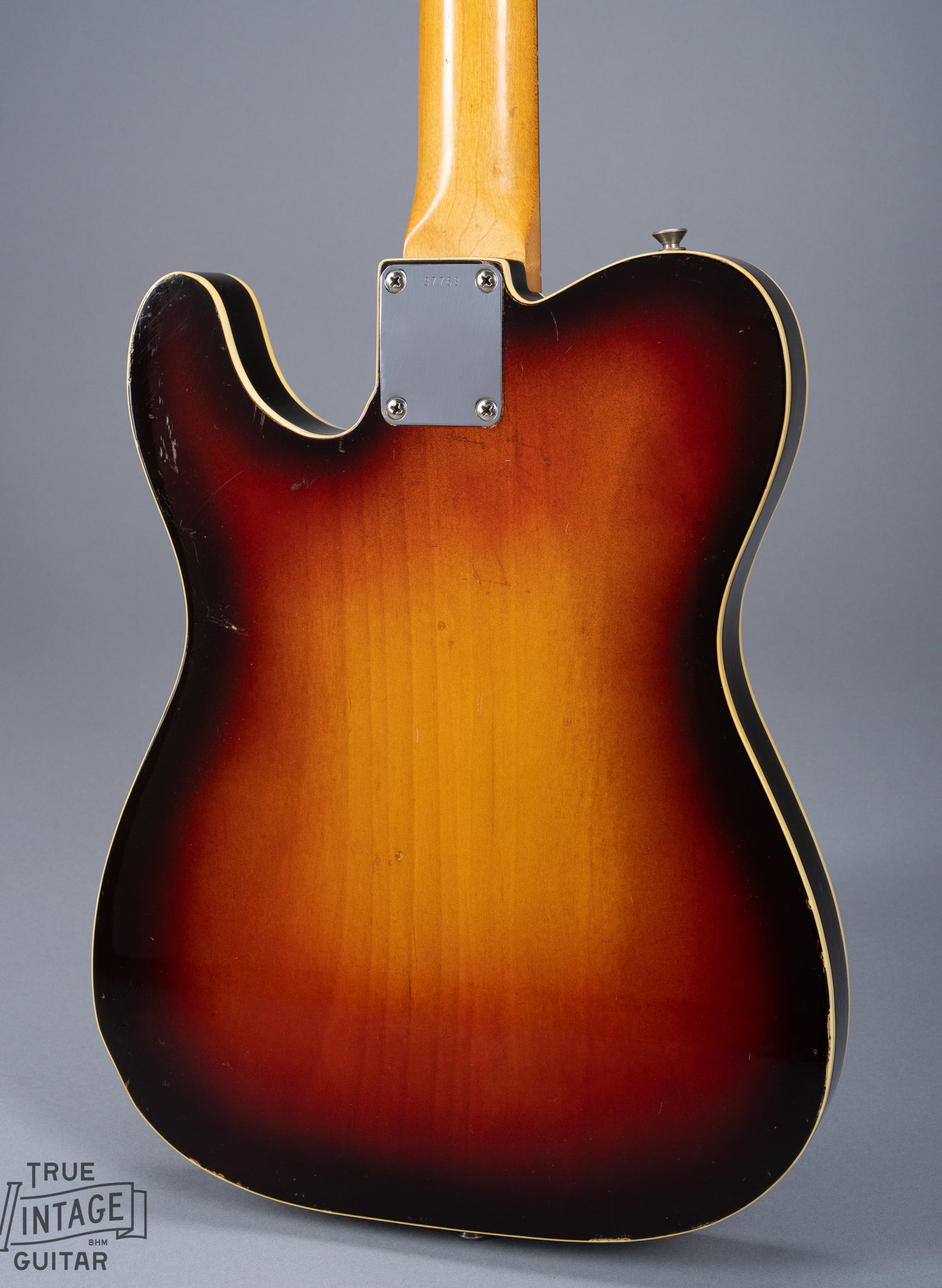 Back of 1959 Fender Telecaster Custom Sunburst Body