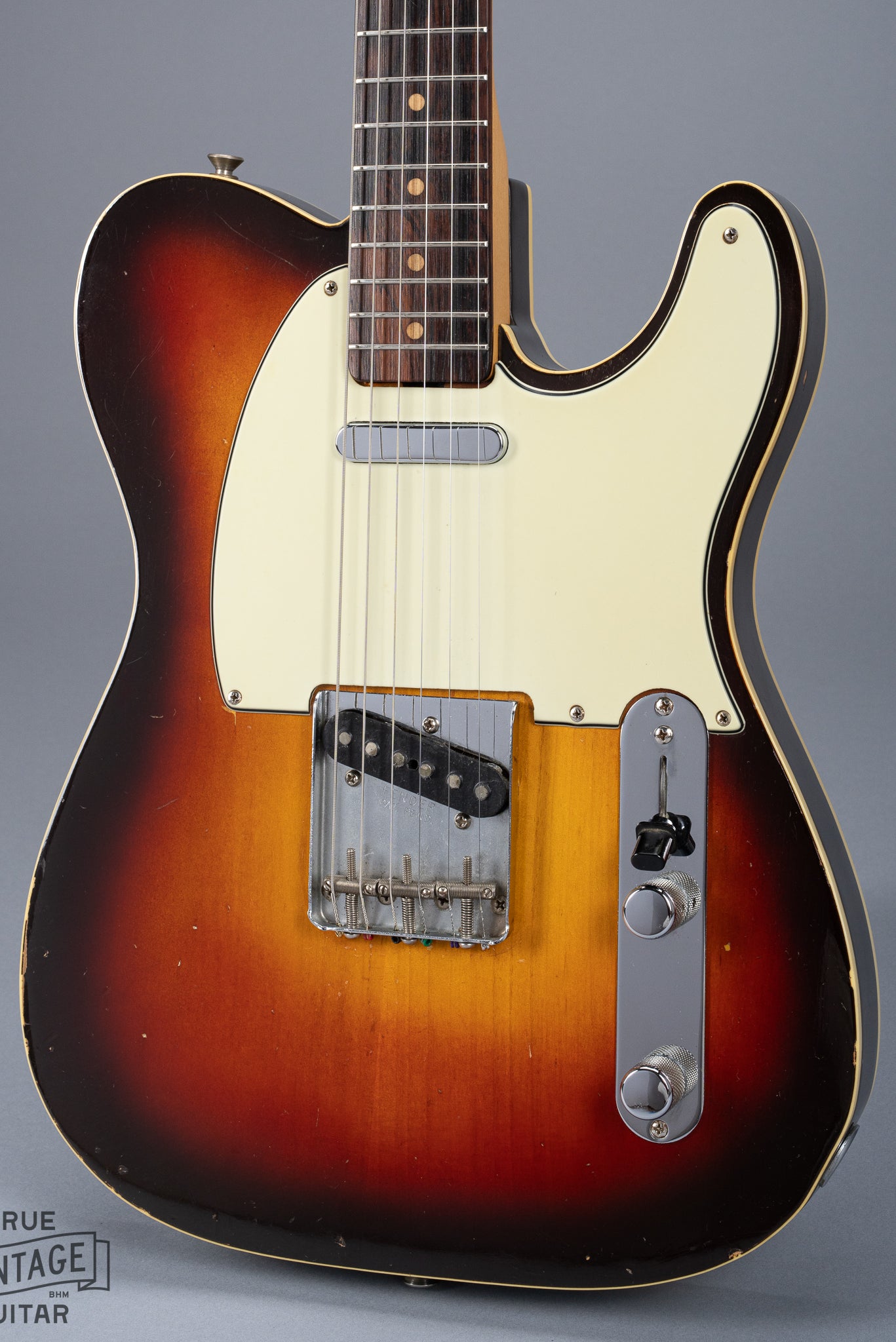 Front of 1959 Fender Telecaster Custom Sunburst Body