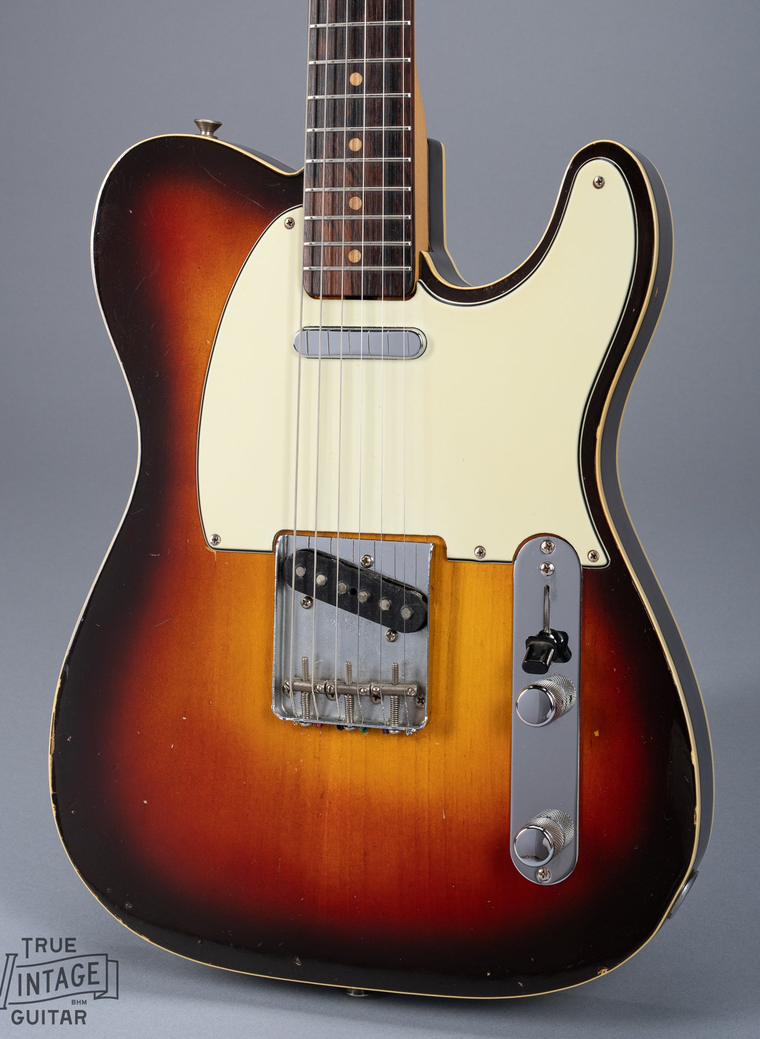 Front of 1959 Fender Telecaster Custom Sunburst Body