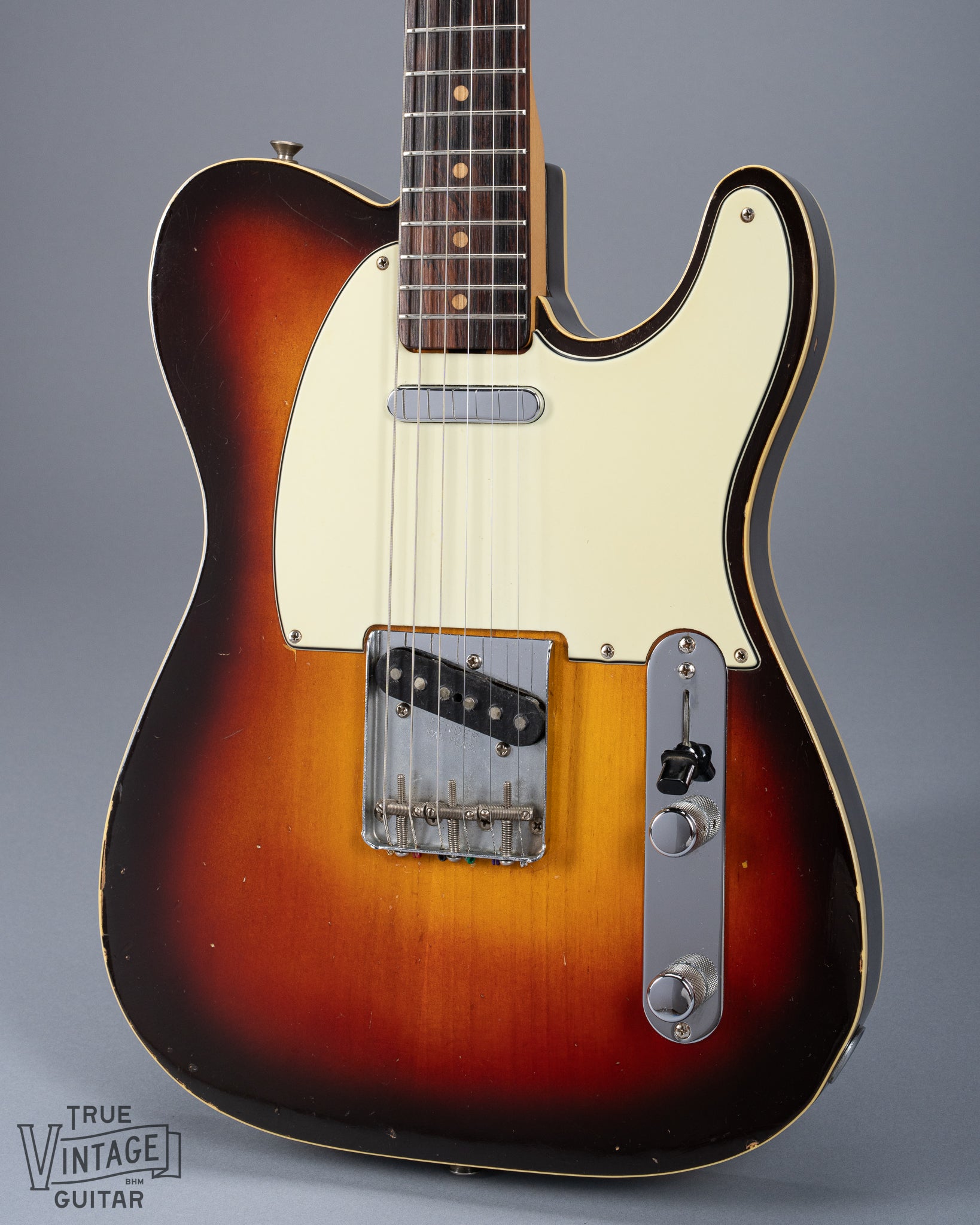 Front of 1959 Fender Telecaster Custom Sunburst Body