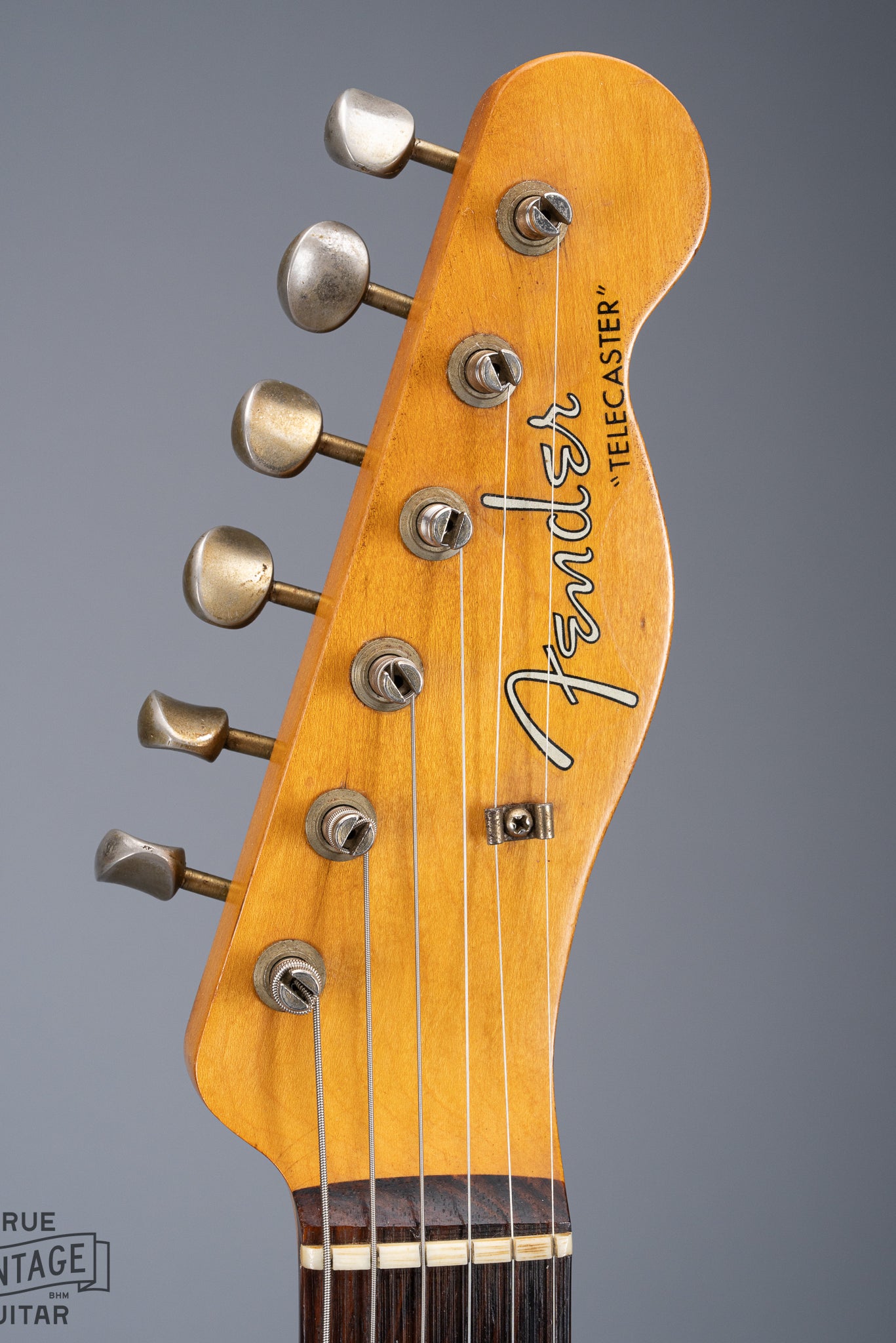 Front of 1959 Fender Telecaster Custom Sunburst Headstock