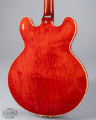 1959 Gibson ES-355 T Mono Cherry Watermelon red guitar back of body