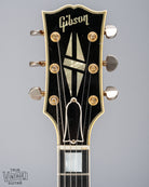 1959 Gibson ES-355 T Mono Cherry Watermelon red guitar headstock Gibson logo and nut