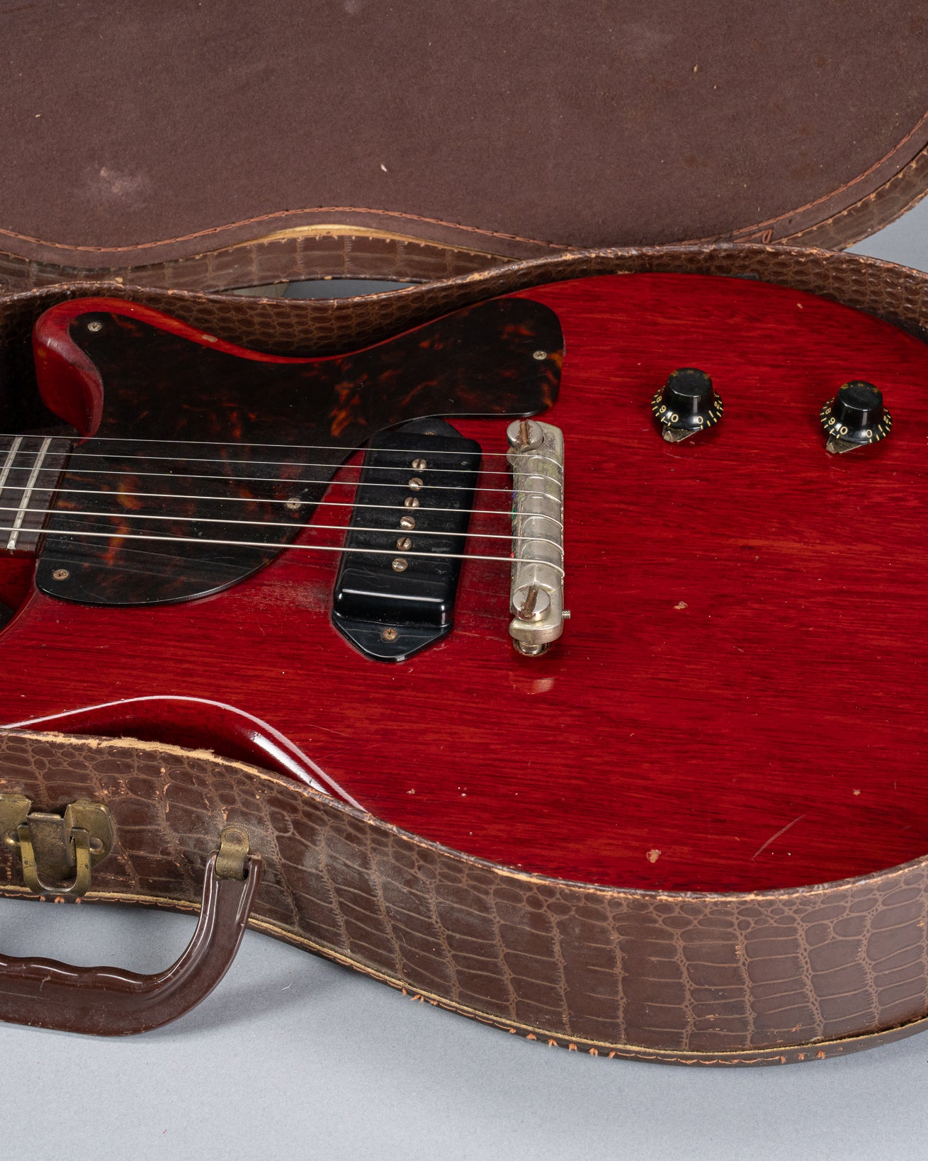 1959 Gibson Les Paul Junior cherry guitar original gator case red guitar gibson