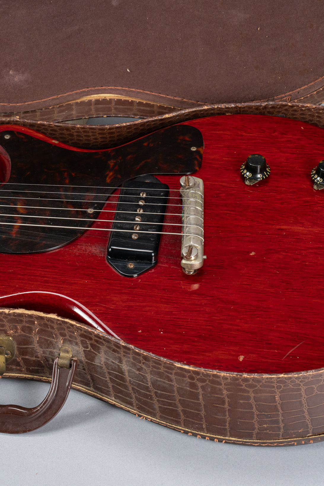 1959 Gibson Les Paul Junior cherry guitar original gator case red guitar gibson