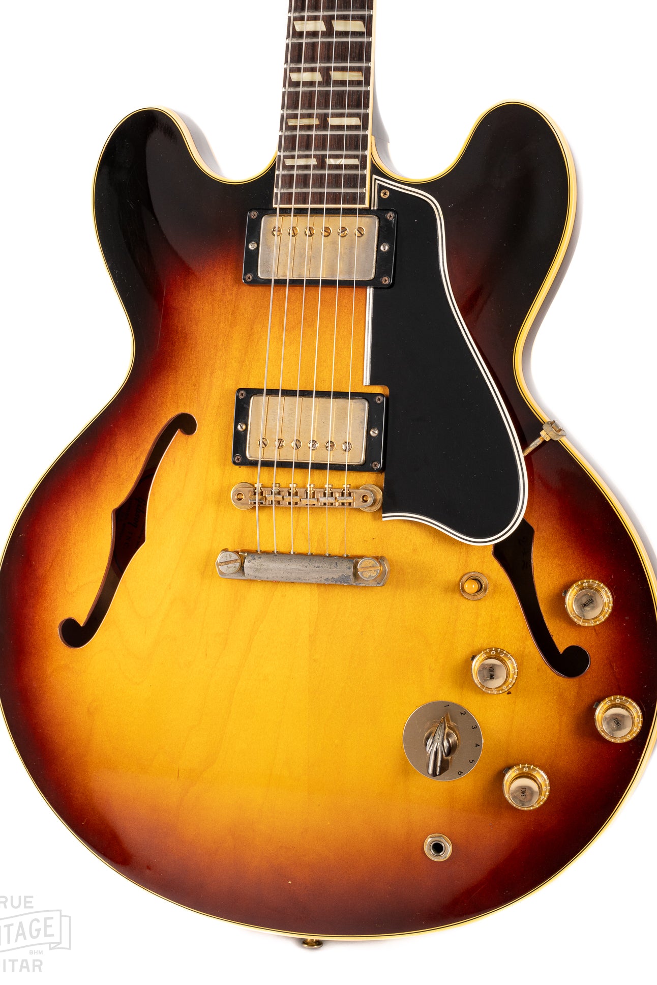 Front of 1960 Gibson ES-345 Sunburst
