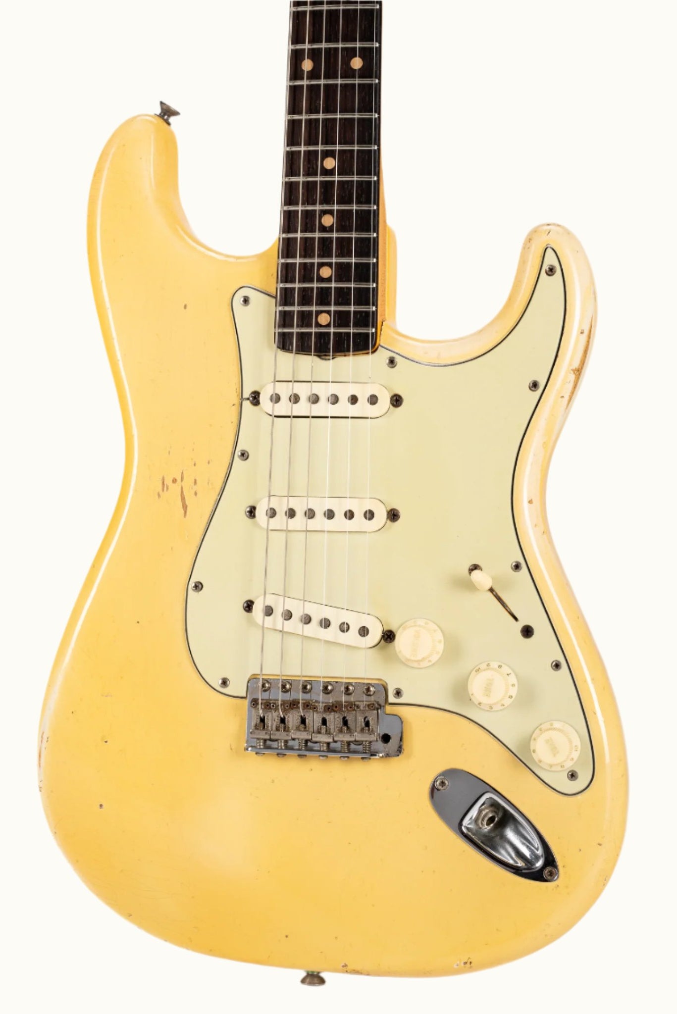 1961 Fender Stratocaster vintage collectible guitar in original Blond finish over Ash body