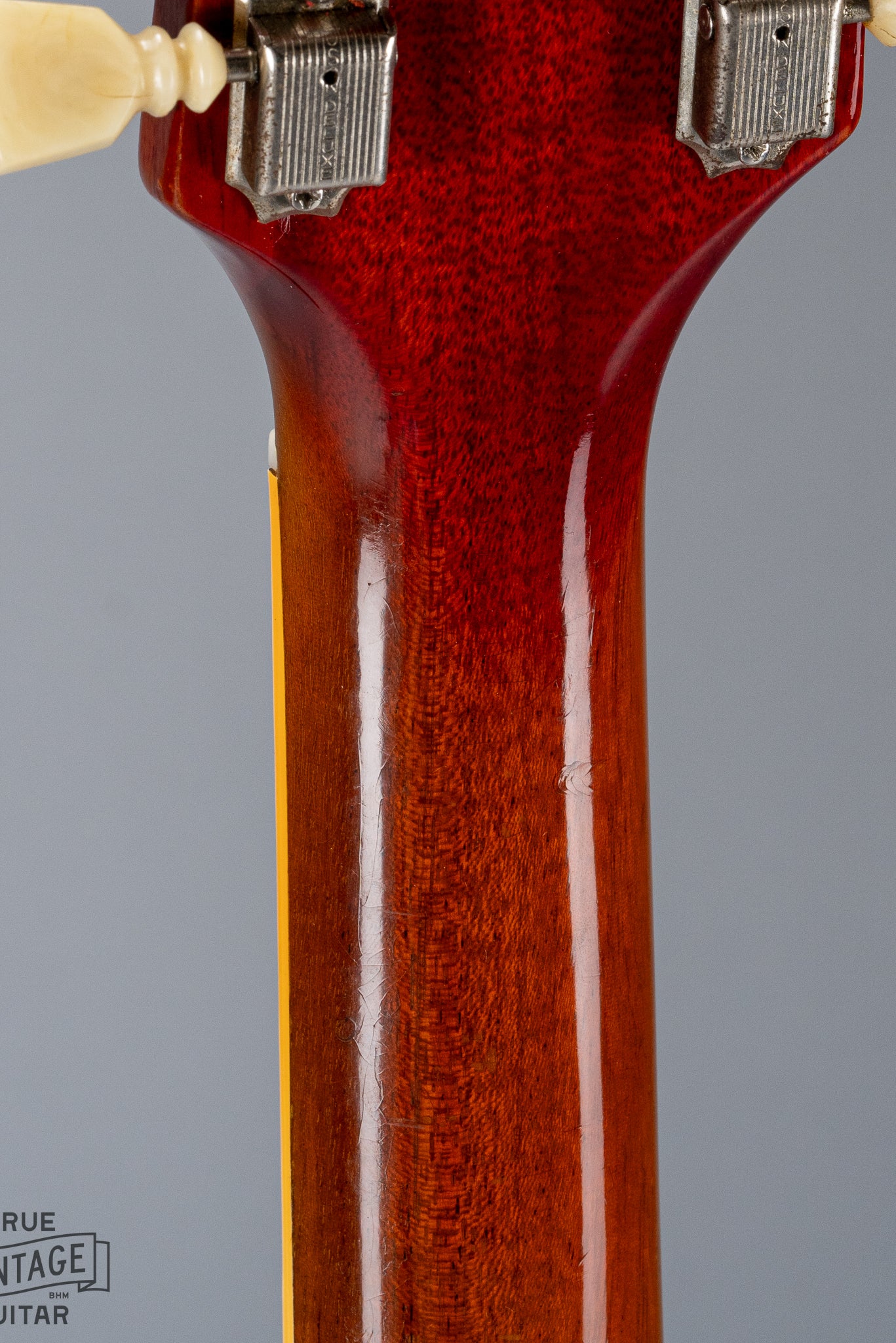 Back of 1961 Gibson Les Paul Standard Cherry Neck and Headstock Joint