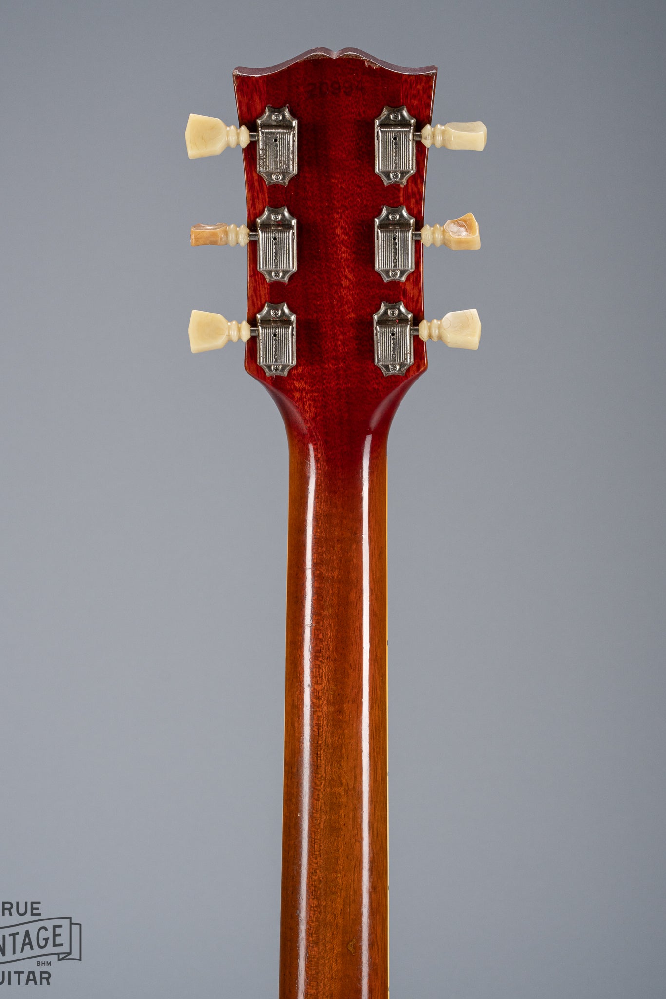 Back of 1961 Gibson Les Paul Standard Cherry Neck and Headstock