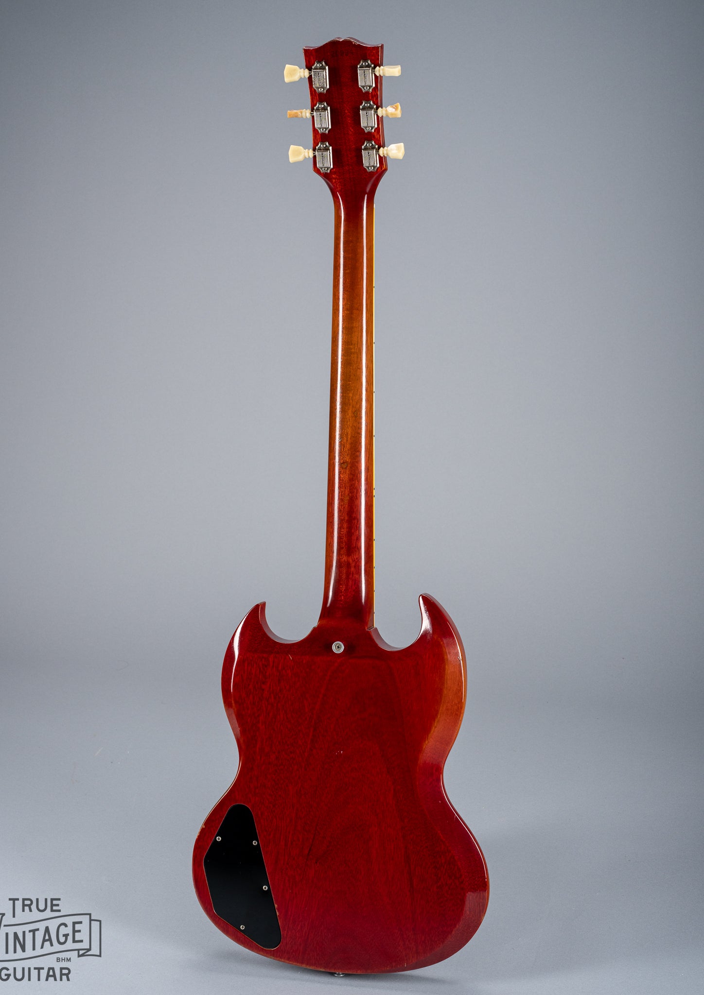 Back of 1961 Gibson Les Paul Standard Cherry