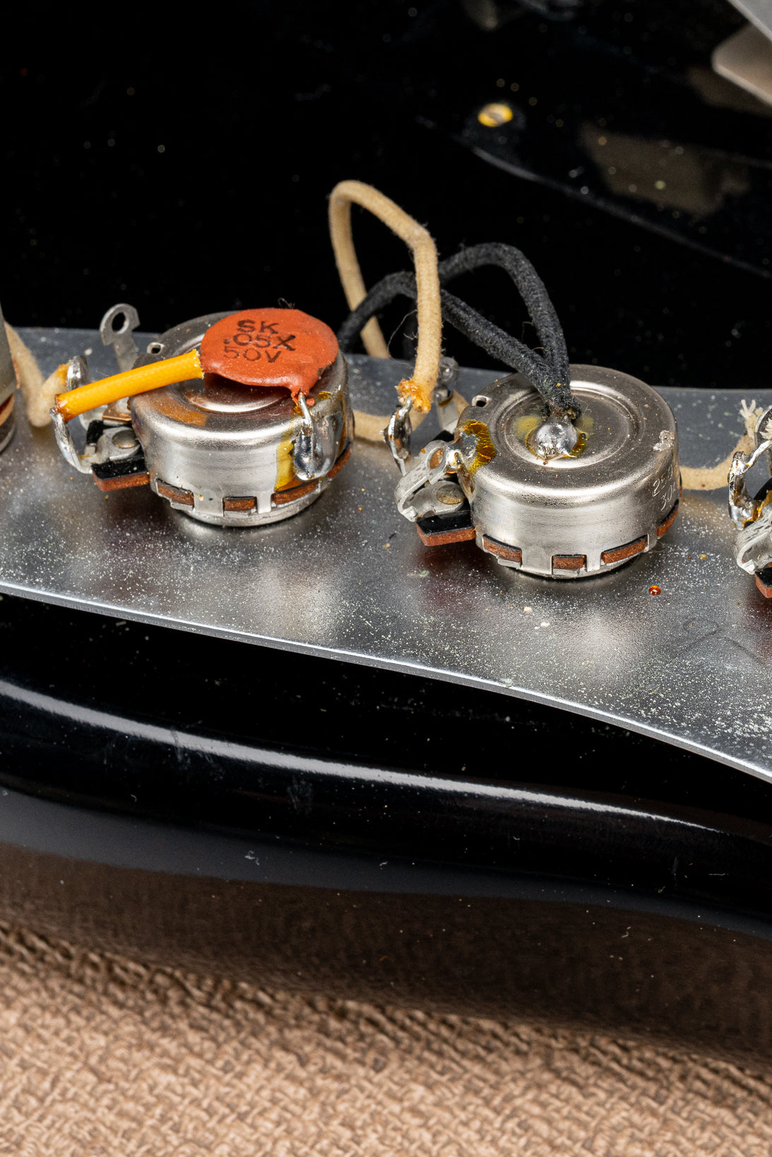 1962 Fender Jazz Bass custom color black custom color guitar tortoise shell pick guard pot codes