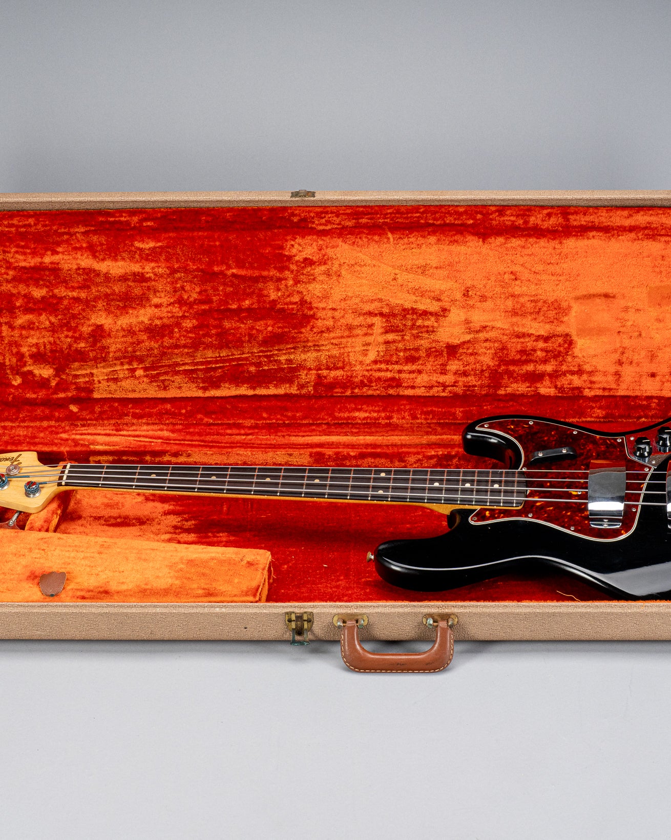 1962 Fender Jazz Bass Custom Color black bass guitar in original case
