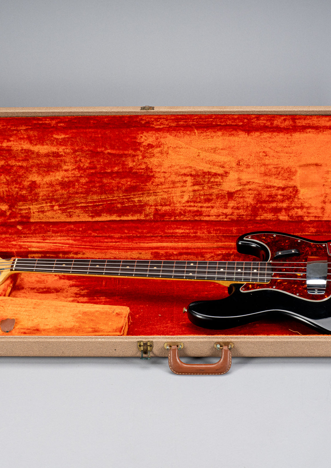 1962 Fender Jazz Bass Custom Color black bass guitar in original case