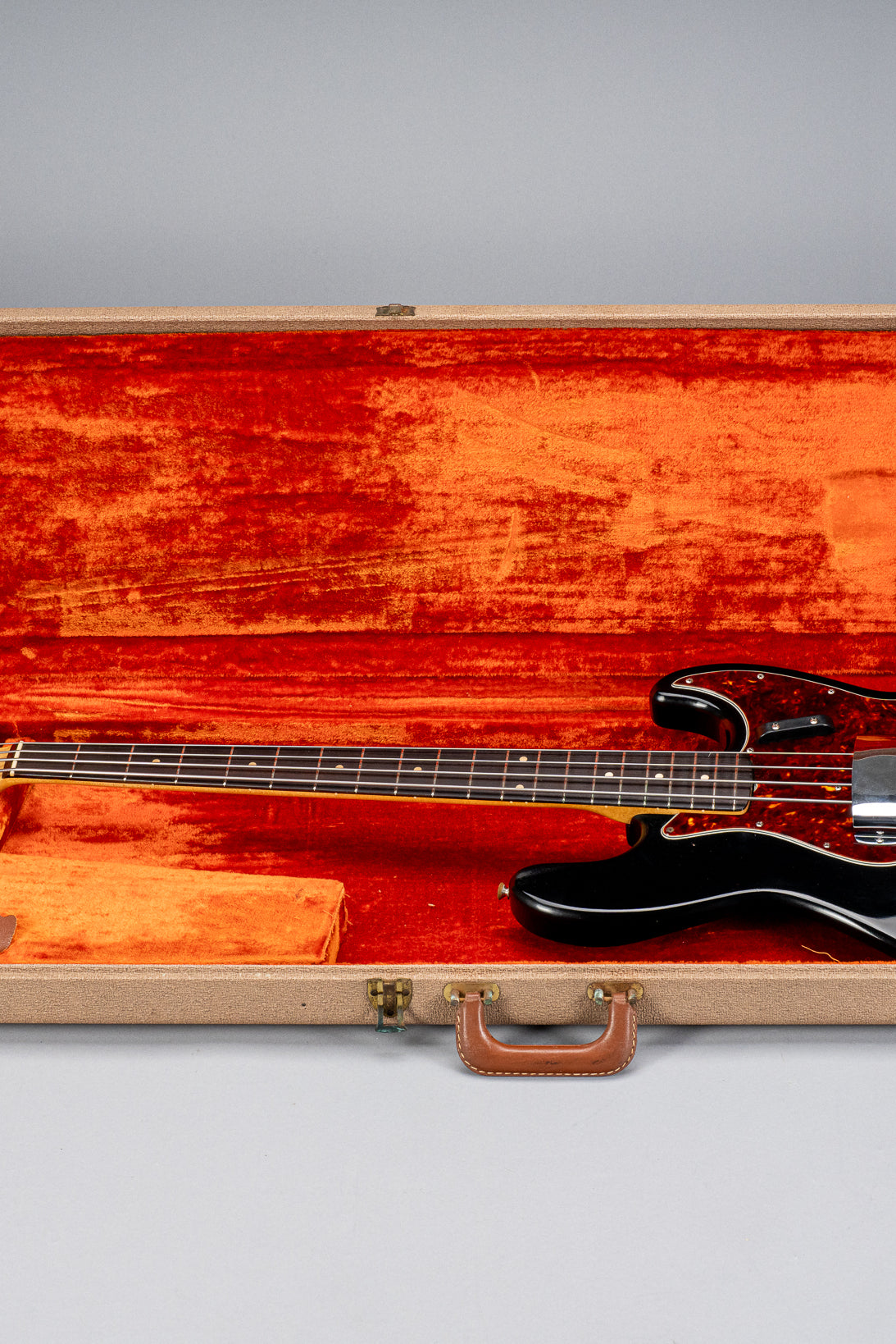 1962 Fender Jazz Bass Custom Color black bass guitar in original case