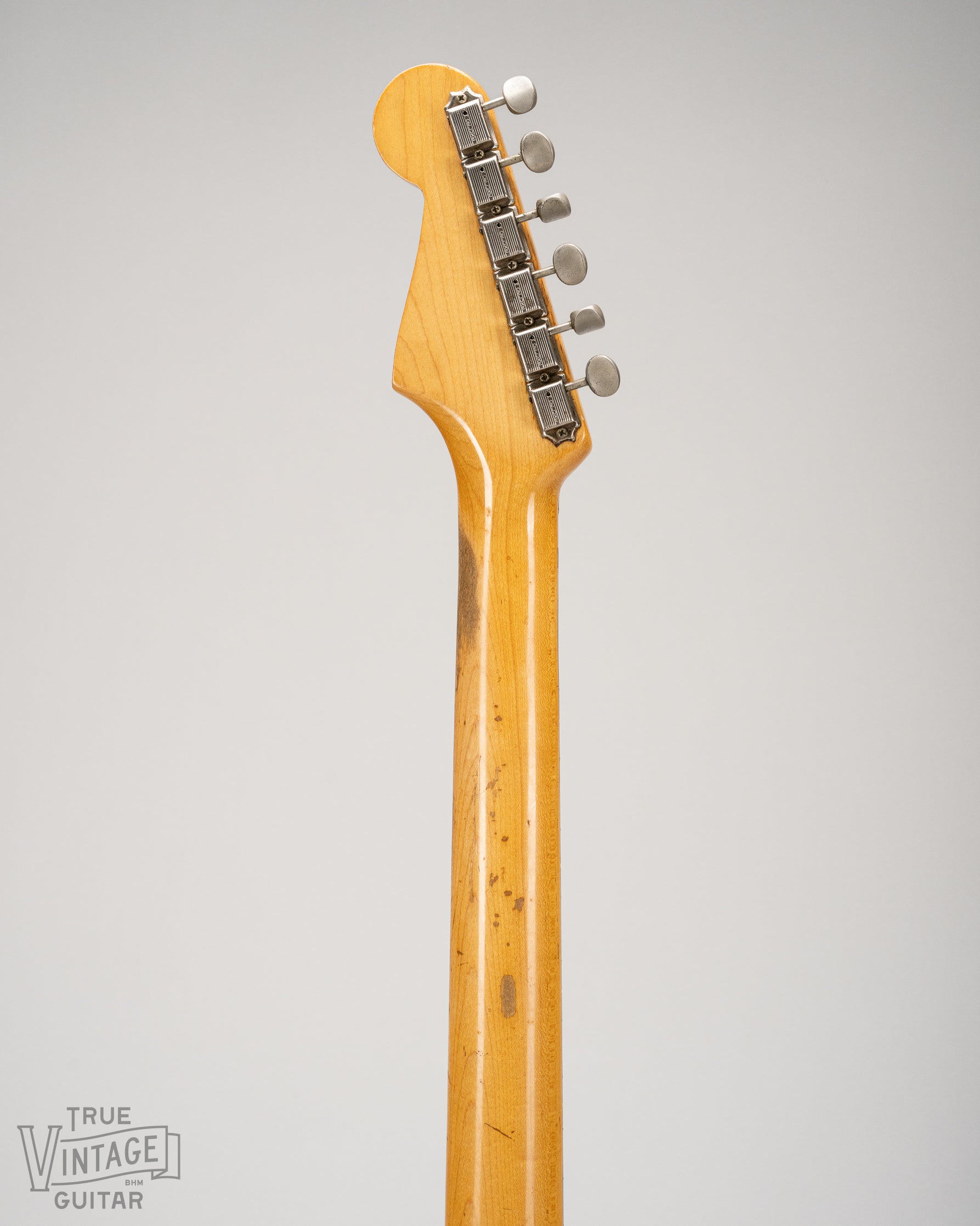 Back of the neck of 1962 Stratocaster