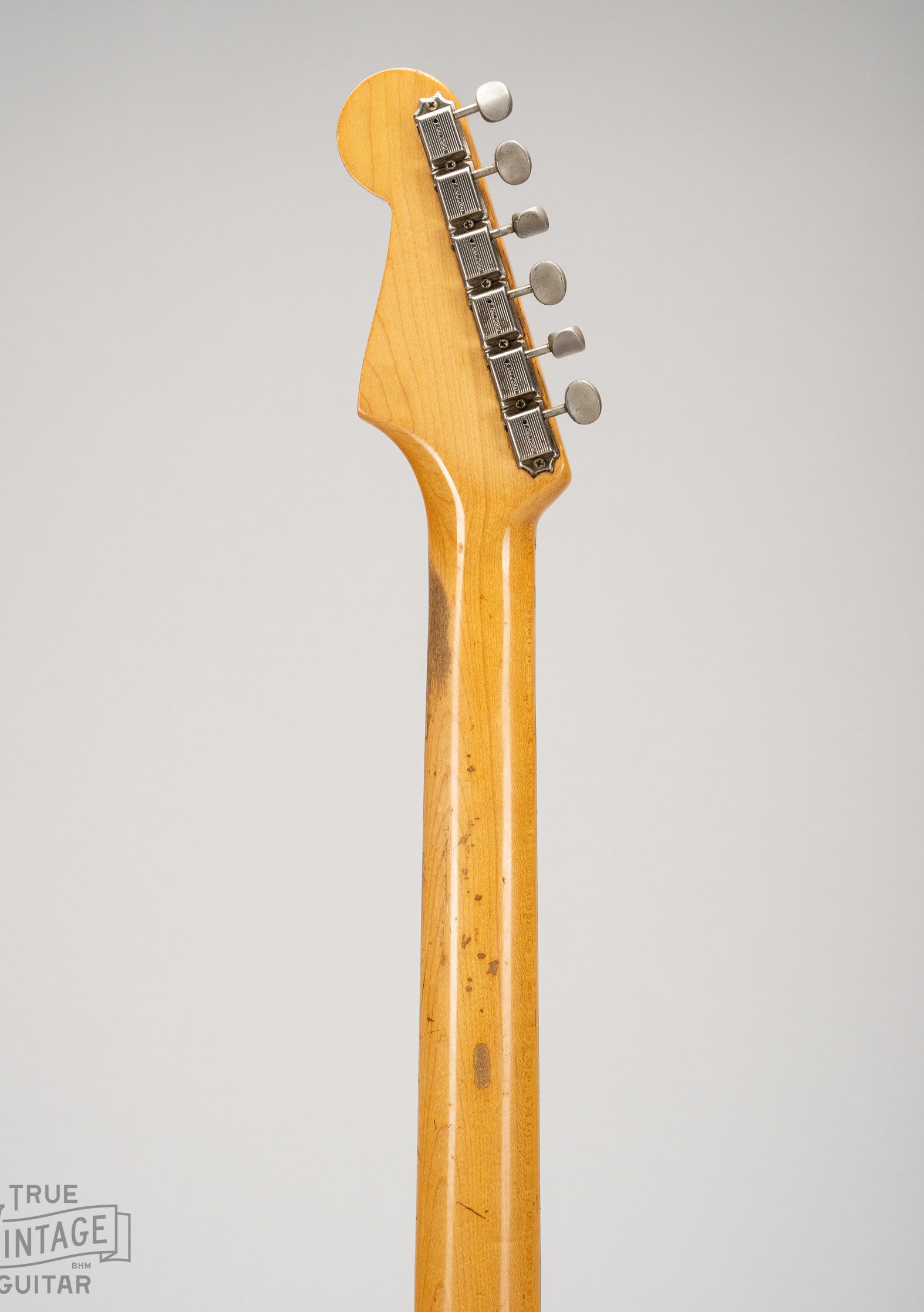Back of the neck of 1962 Stratocaster