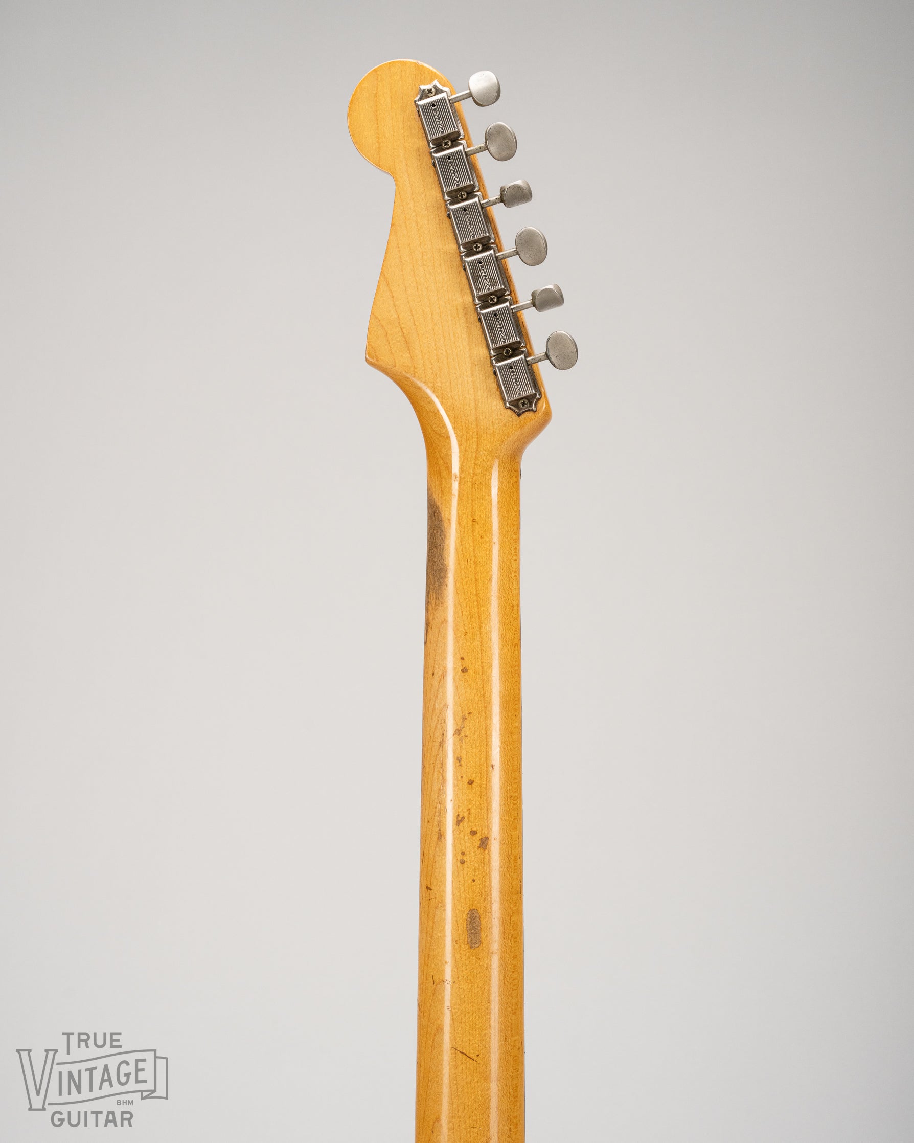Back of the neck of 1962 Stratocaster