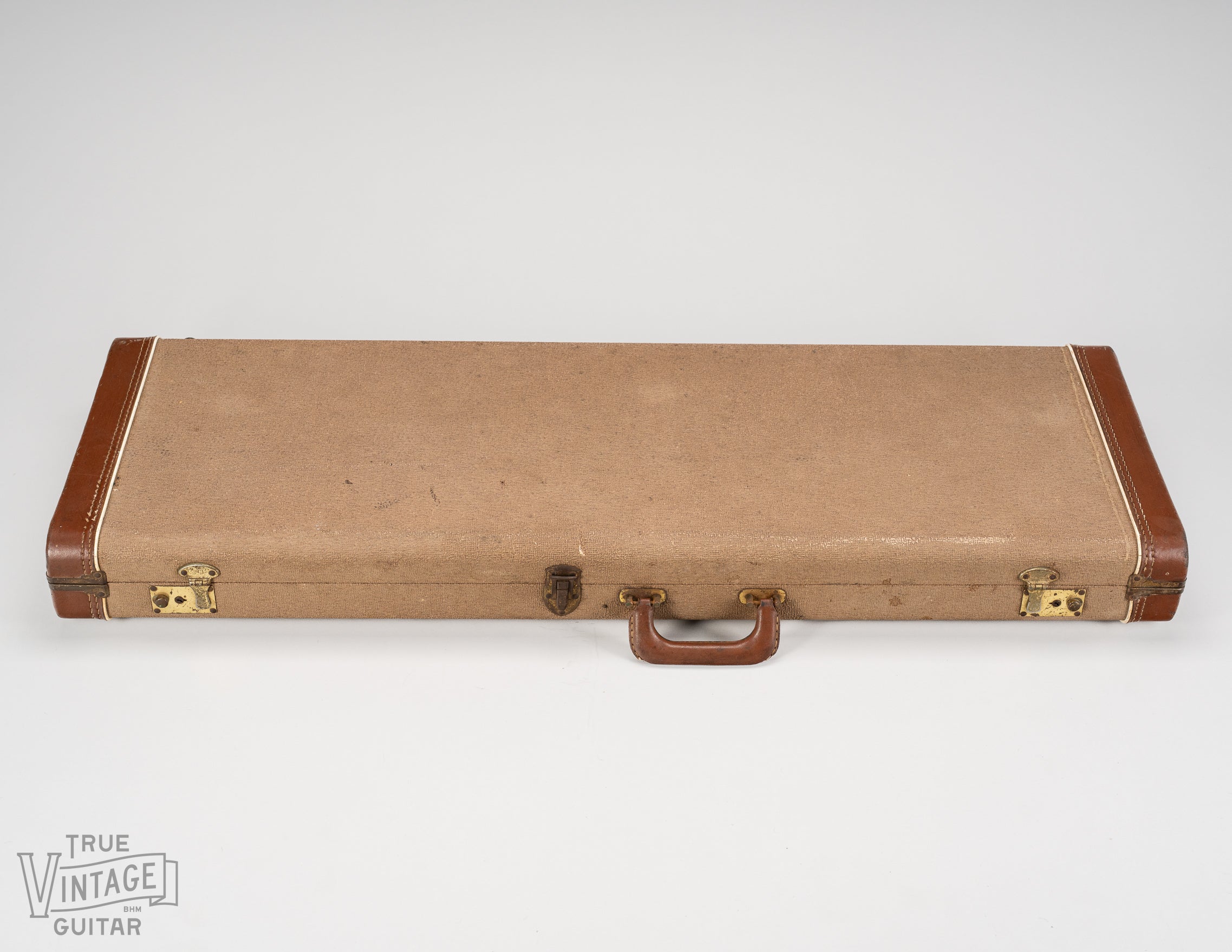 Brown case with leather ends original case for Stratocaster