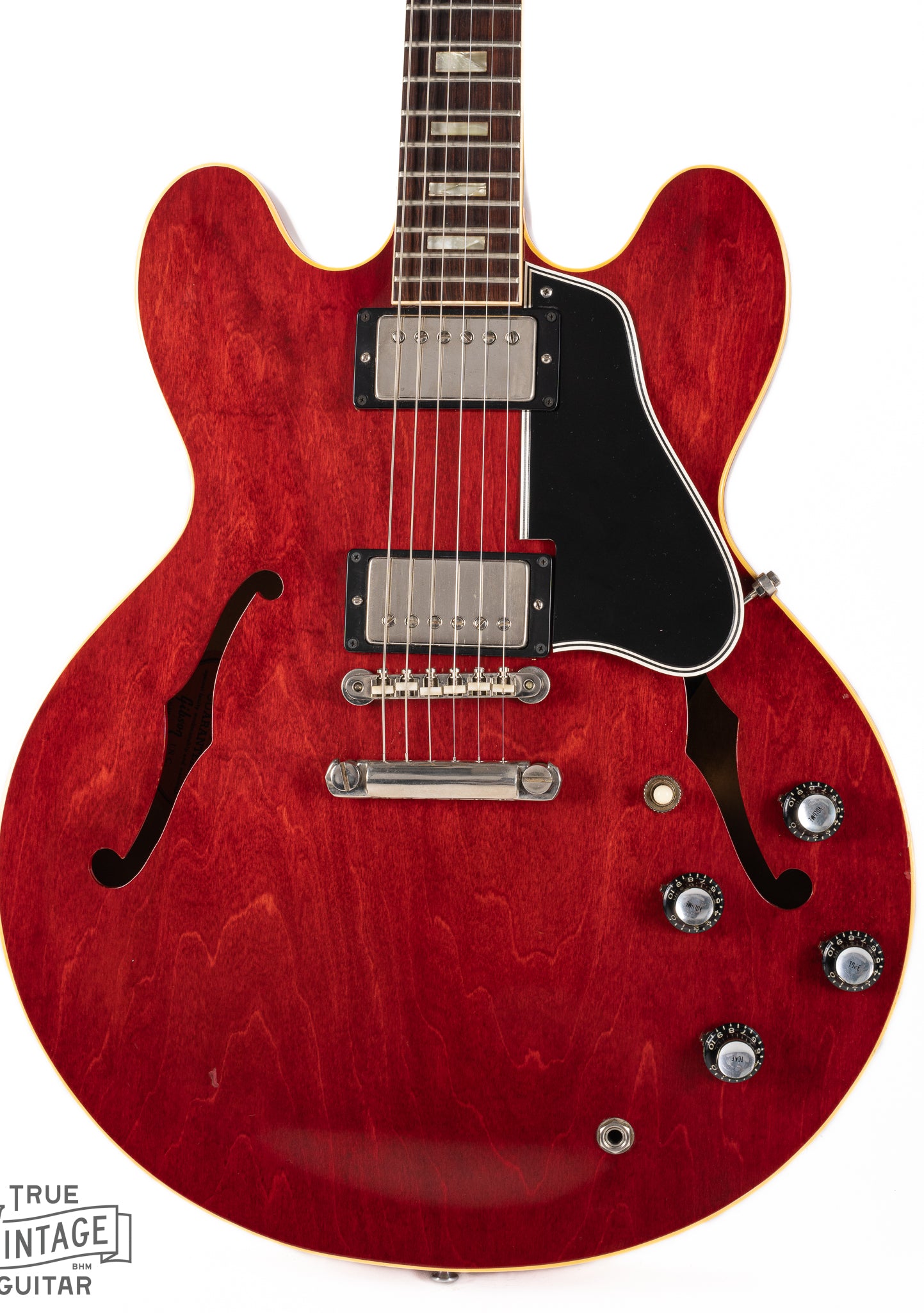 Front of 1962 Gibson ES-335 Cherry