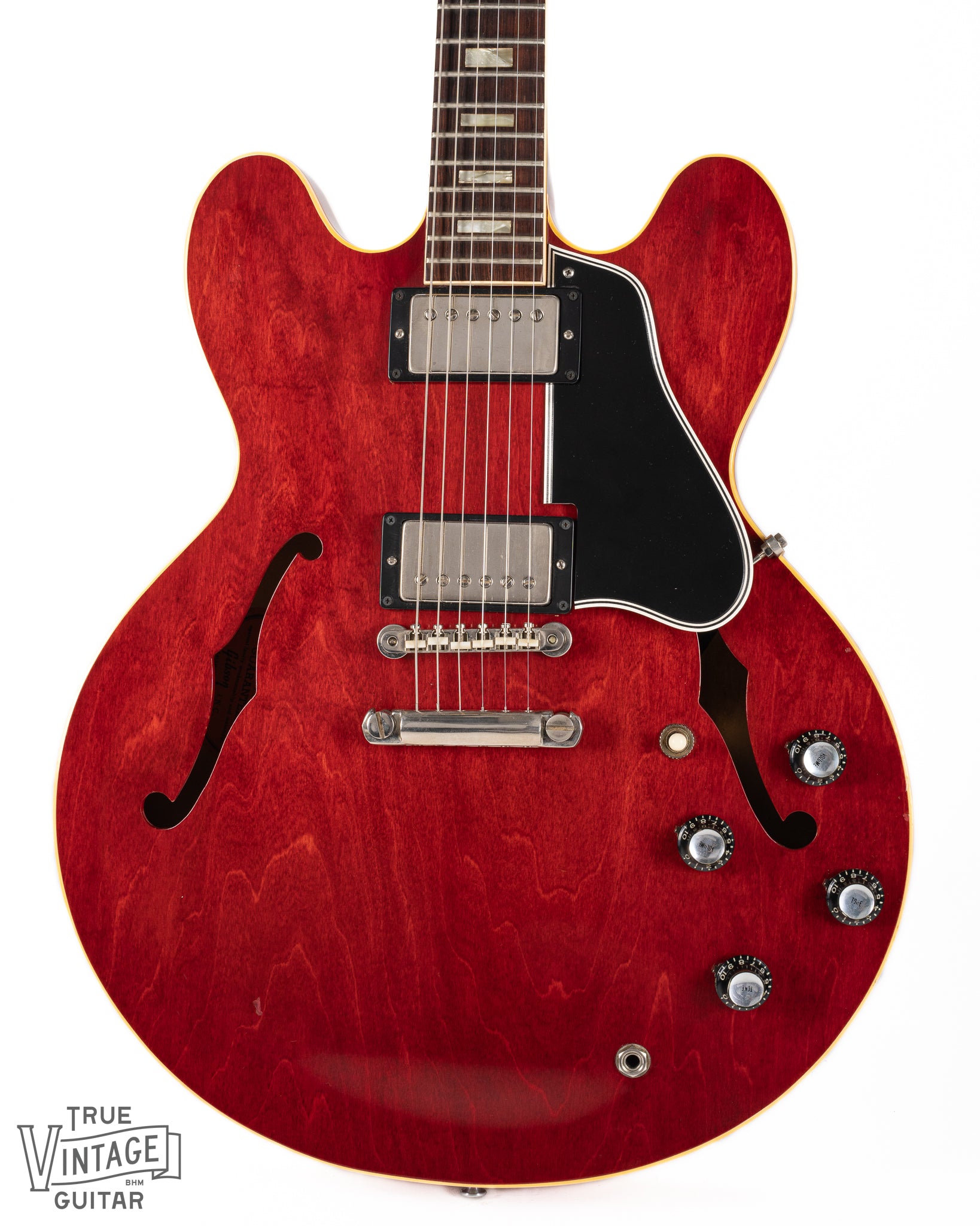 Front of 1962 Gibson ES-335 Cherry
