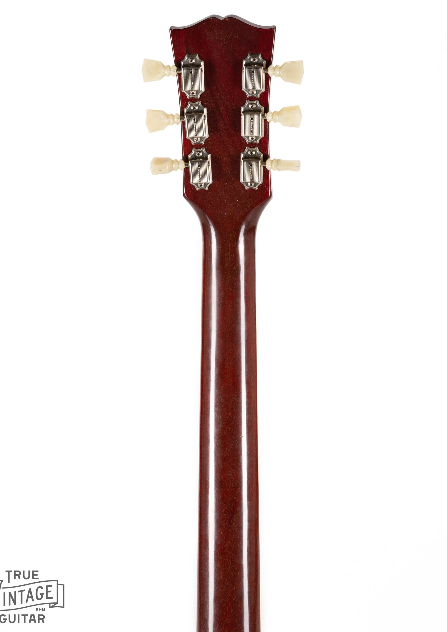 Back of 1963 Gibson ES-335 Cherry Neck and Headstock