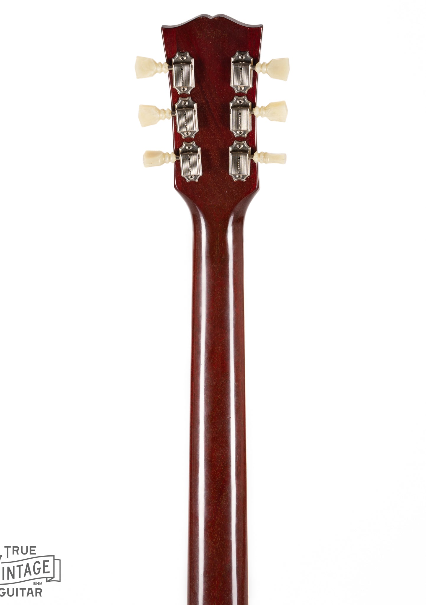 Back of 1963 Gibson ES-335 Cherry Neck and Headstock