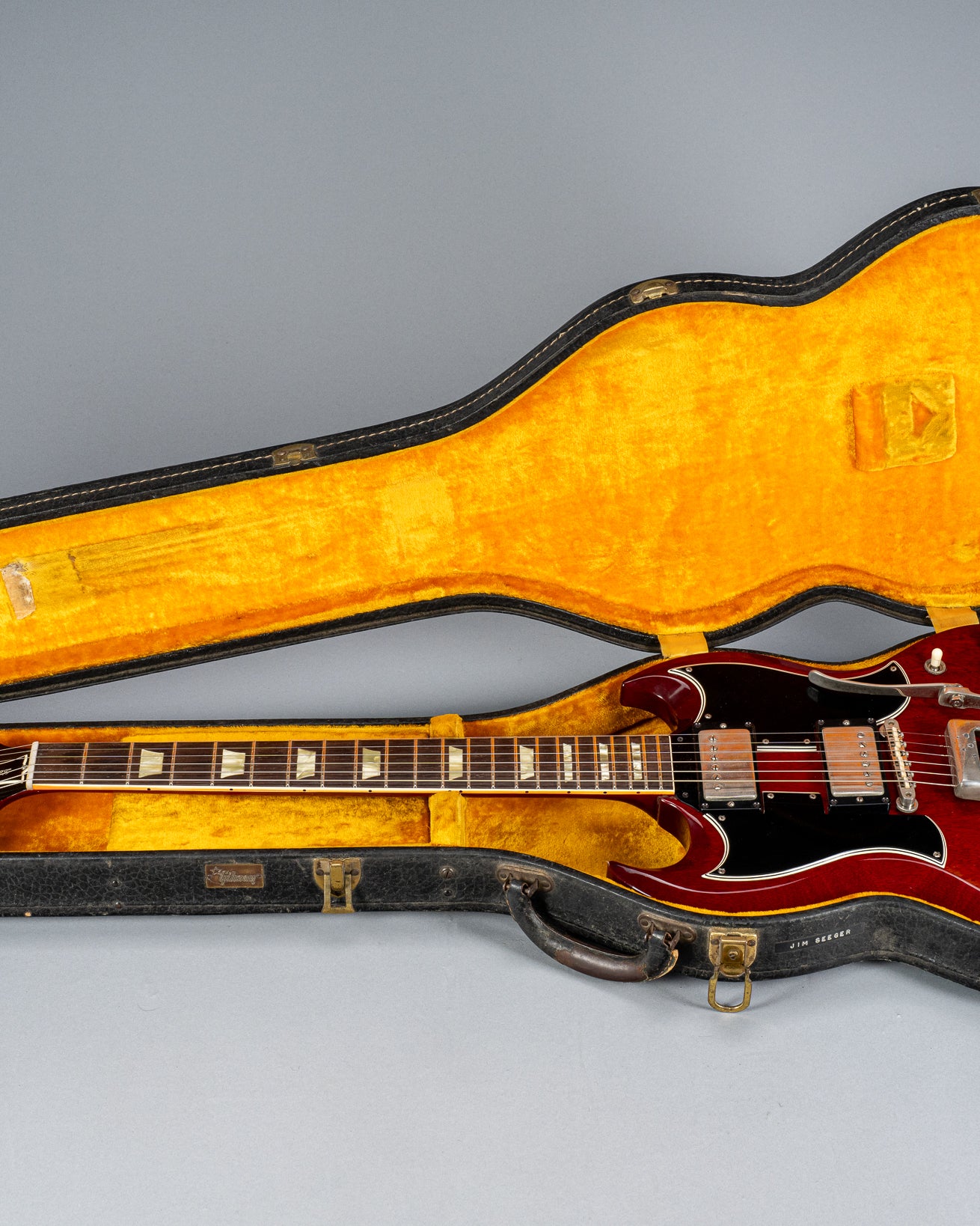 1963 Gibson Les Paul Standard SG in original yellow lined black case