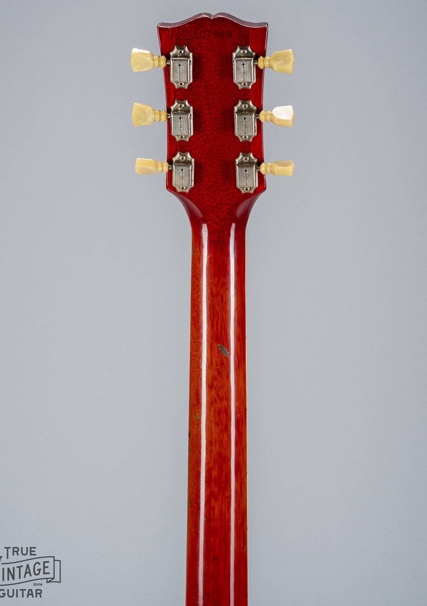 Back of neck of 1963 Gibson Les Paul Standard SG