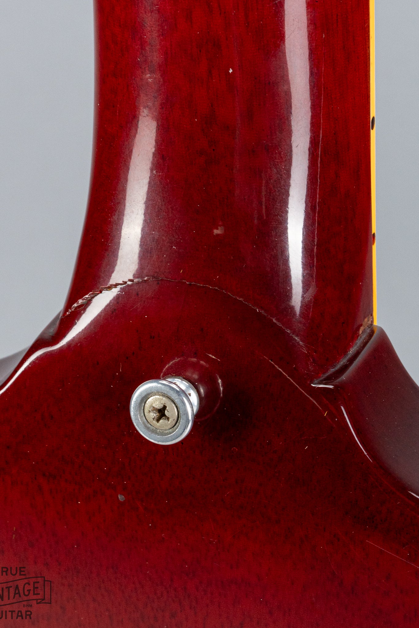 Neck heel of 1963 Gibson Les Paul Standard SG