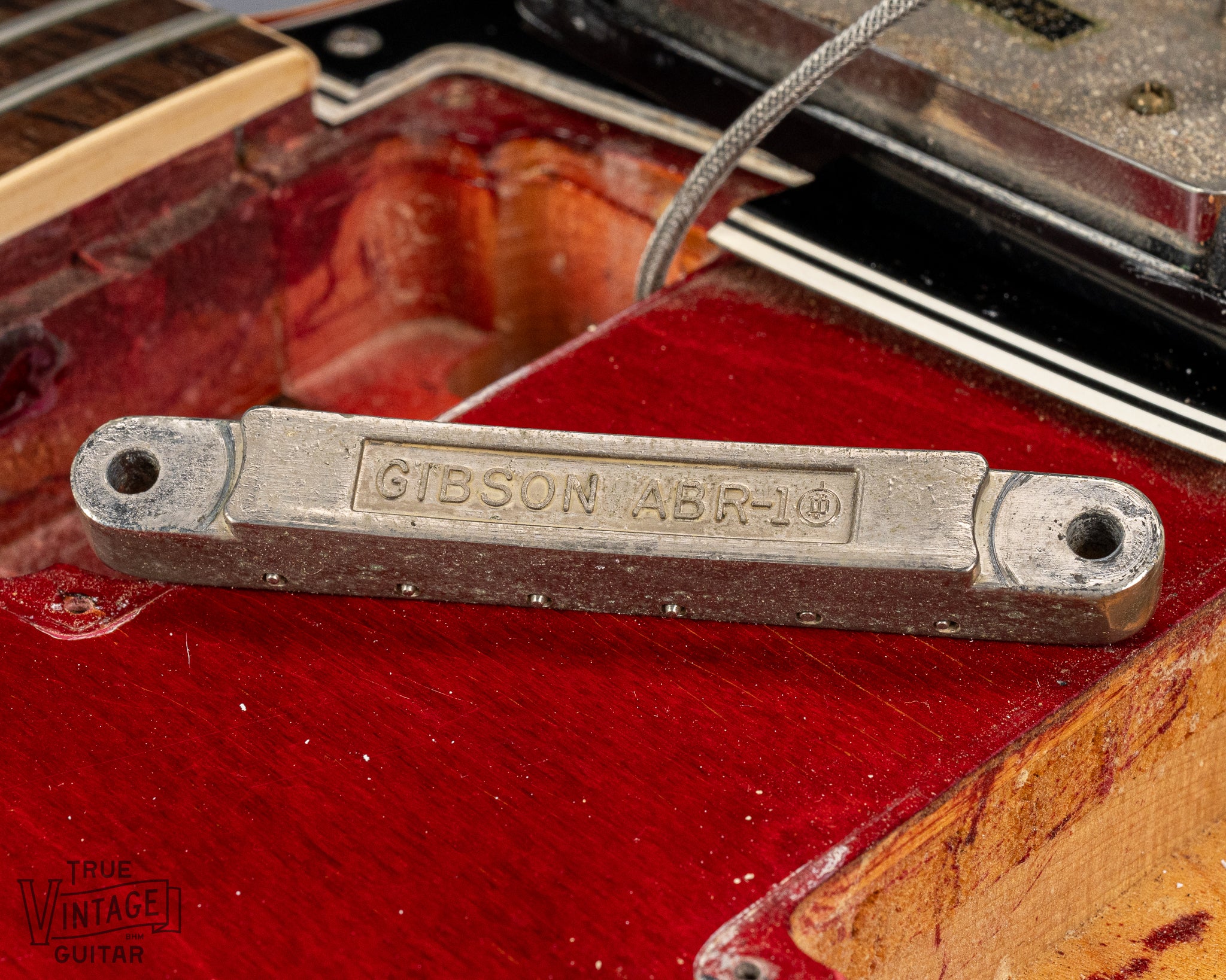 Gibson 1963 ES-335 Cherry red guitar original Gibson ABR-1 bridge