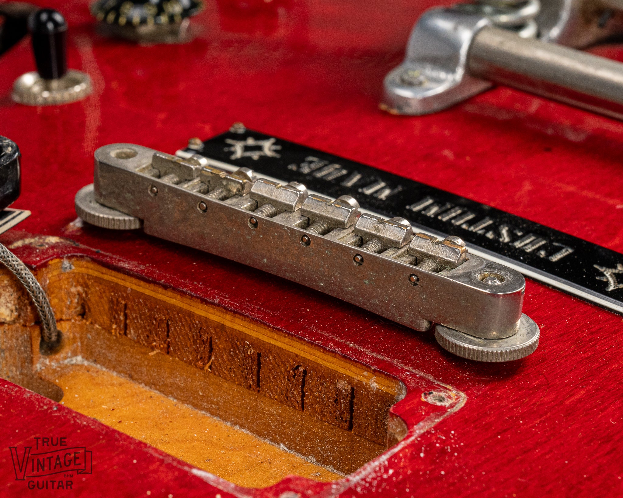 Gibson 1963 ES-335 Cherry red guitar original Gibson ABR-1 bridge