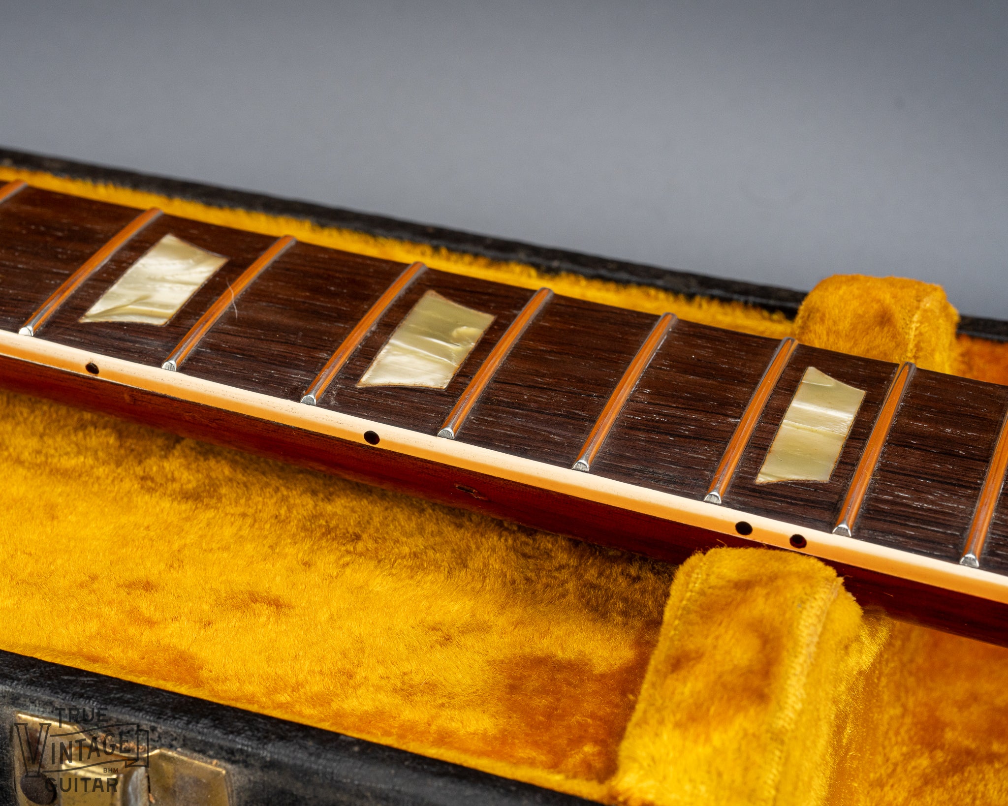 Refret inside the binding on 1963 Gibson Les Paul Standard SG