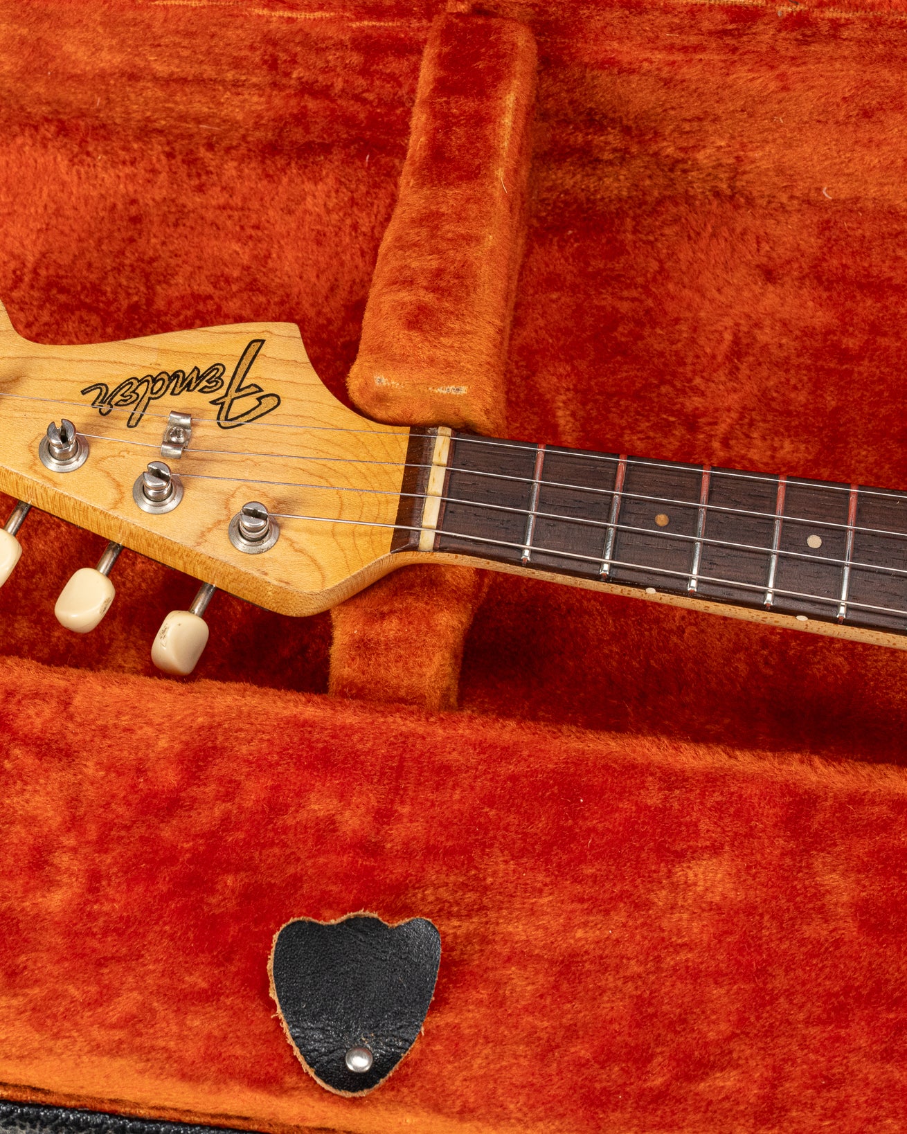 1965 Fender Electric Mandolin Sunburst guitar mandolin headstock in original case