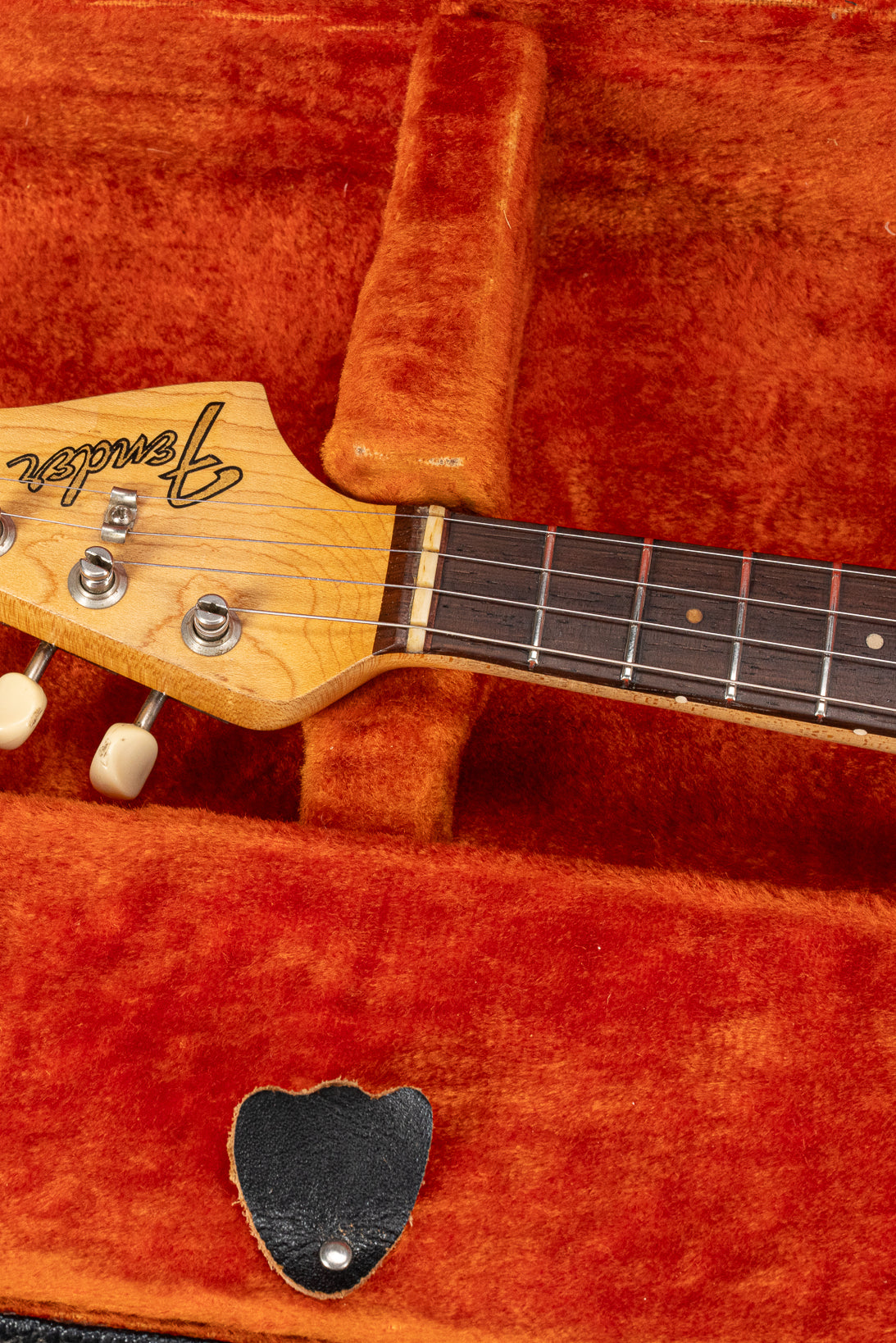 1965 Fender Electric Mandolin Sunburst guitar mandolin headstock in original case