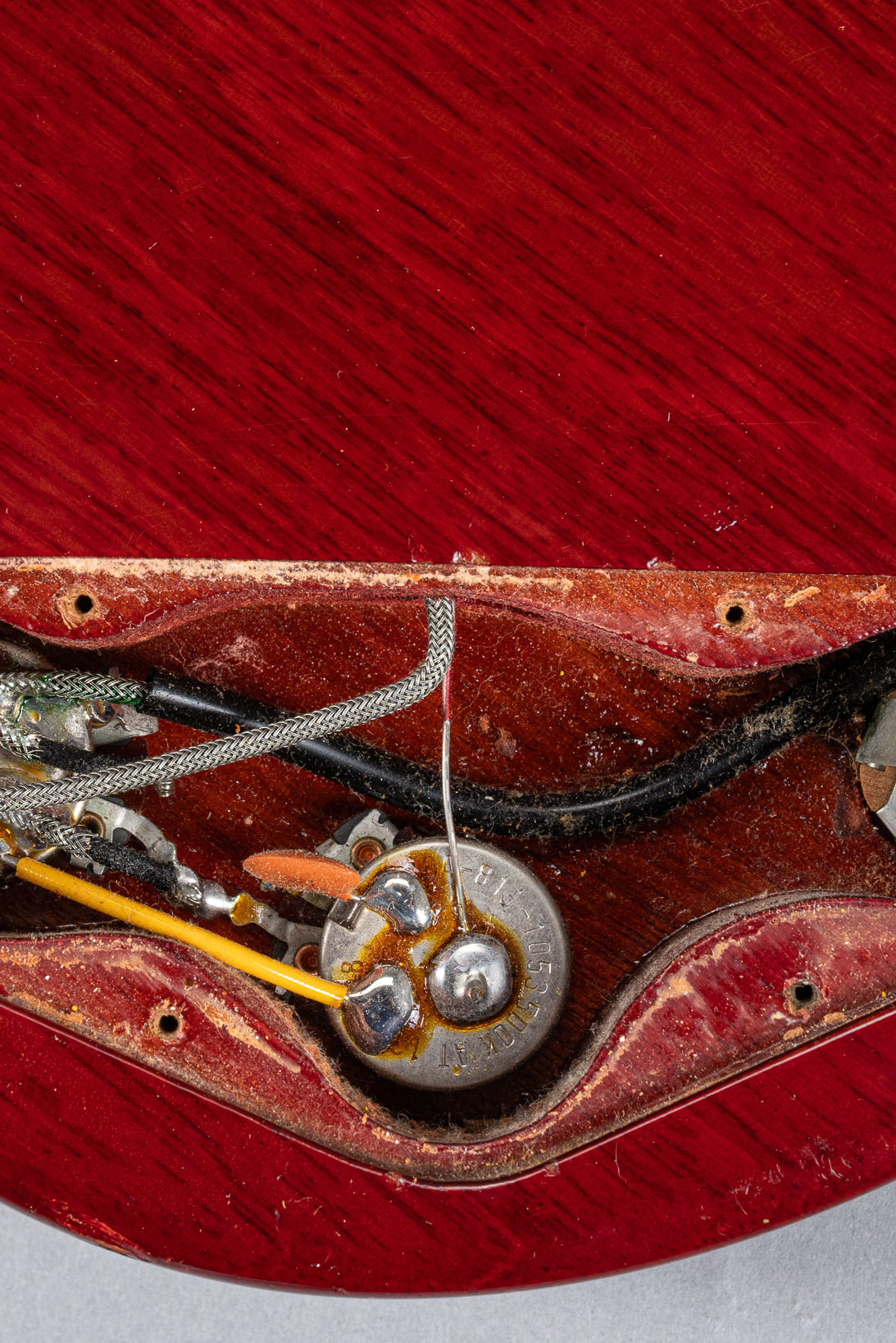 1964 Gibson SG Junior Cherry Control Cavity Pots Pot Codes