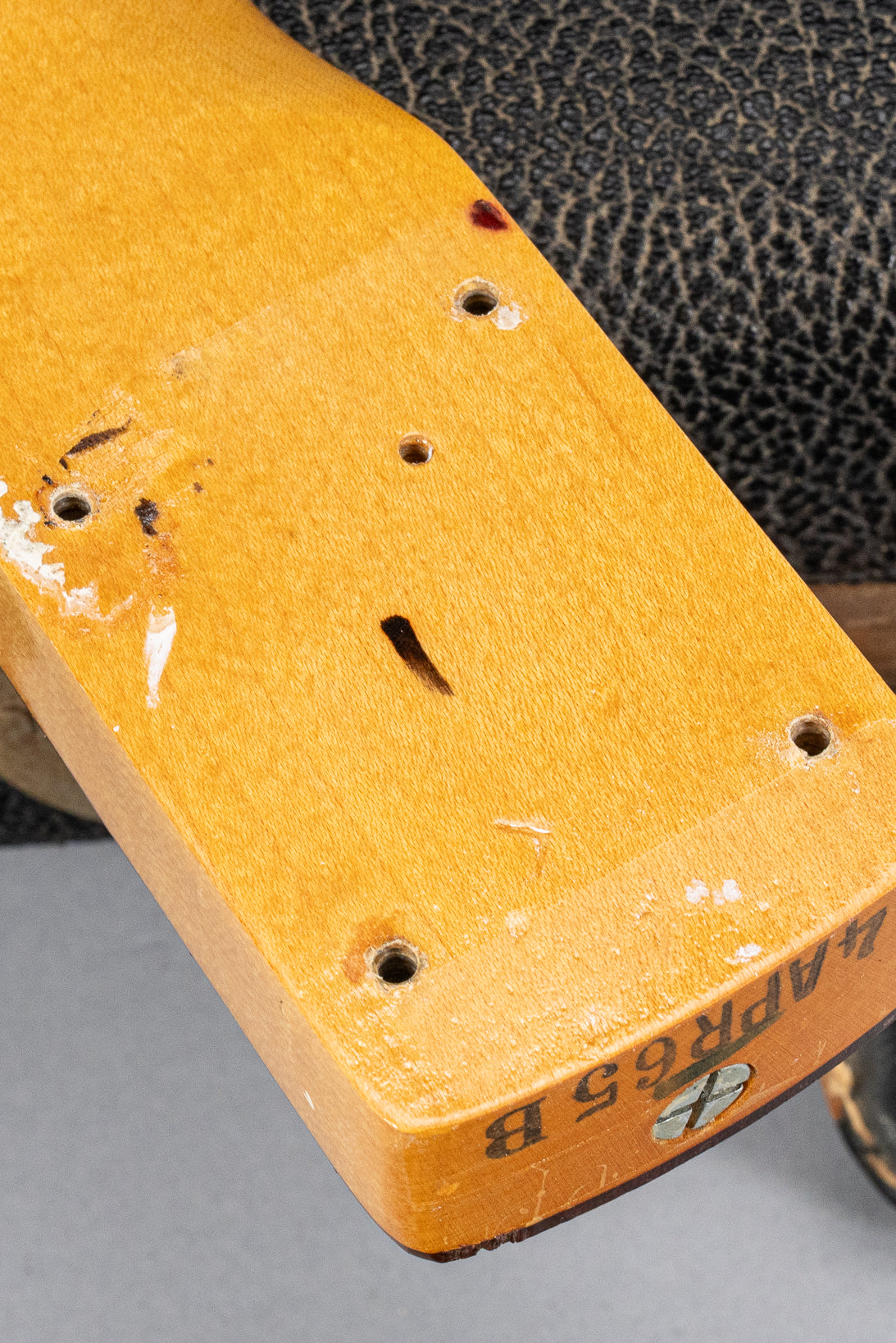 1965 Fender Jazzmaster sunburst guitar neck heel and screw hoels