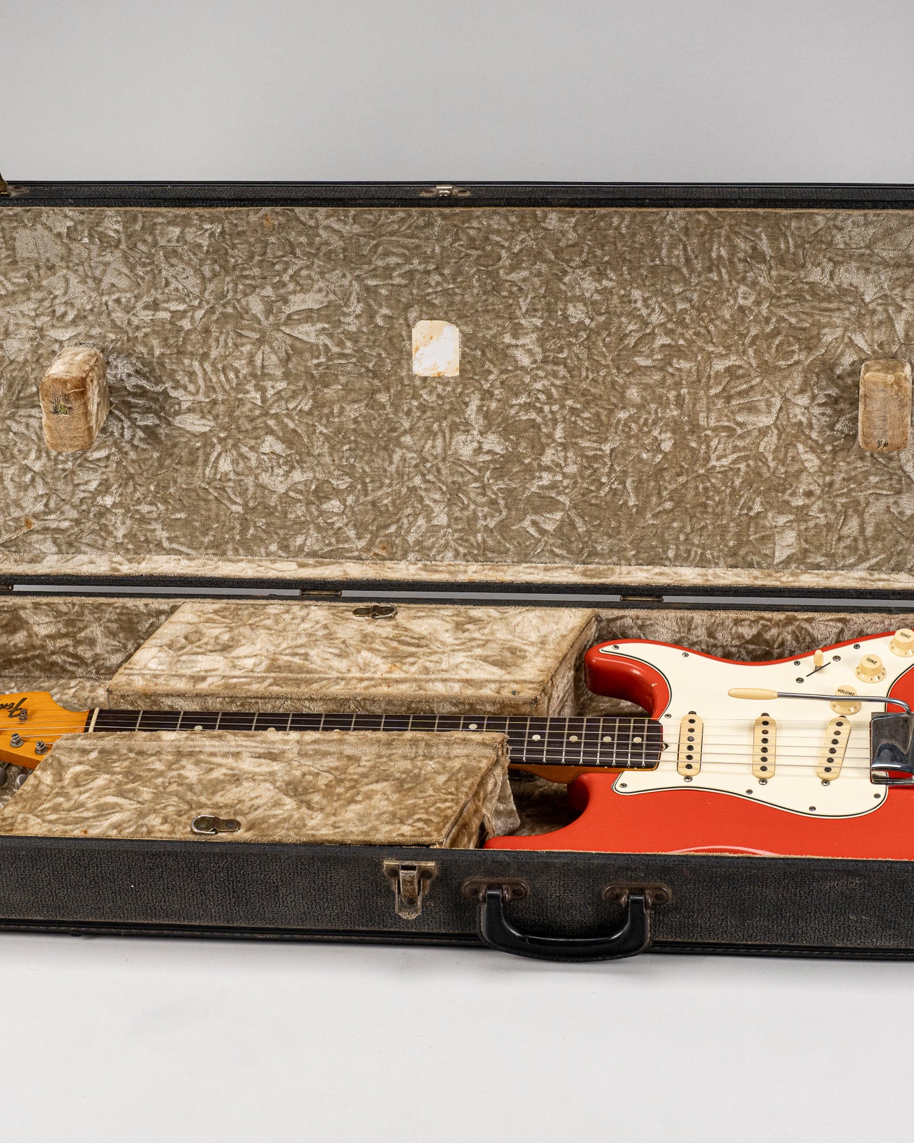 1965 Fender Stratocaster Fiesta Red custom color guitar full guitar in orignal Australia case